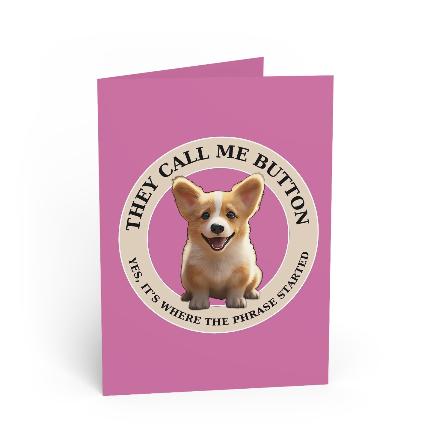 Cute as a Button - Greeting Card