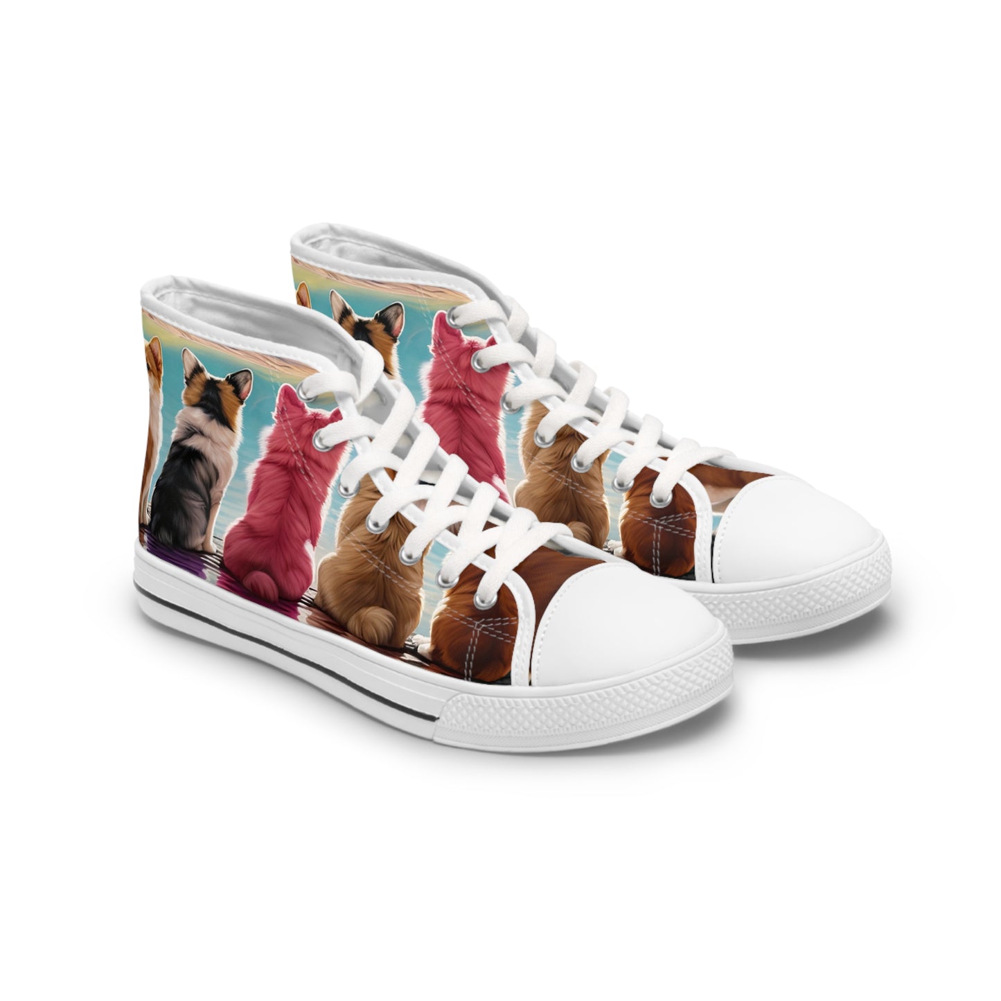 Corgi Lake - Women's High Top Sneakers