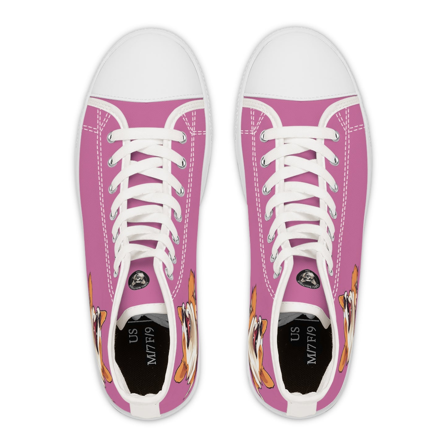 Comical Corgi - Women's High Top Sneakers