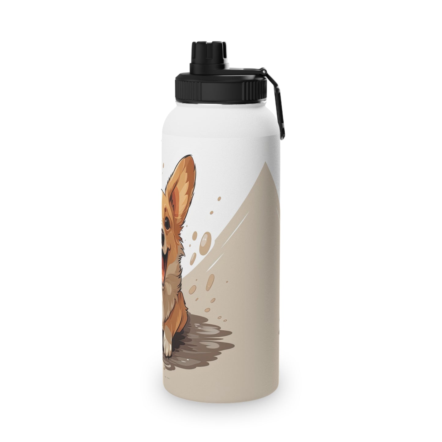Corgi Cuteness - Water Bottle with Sport Lid