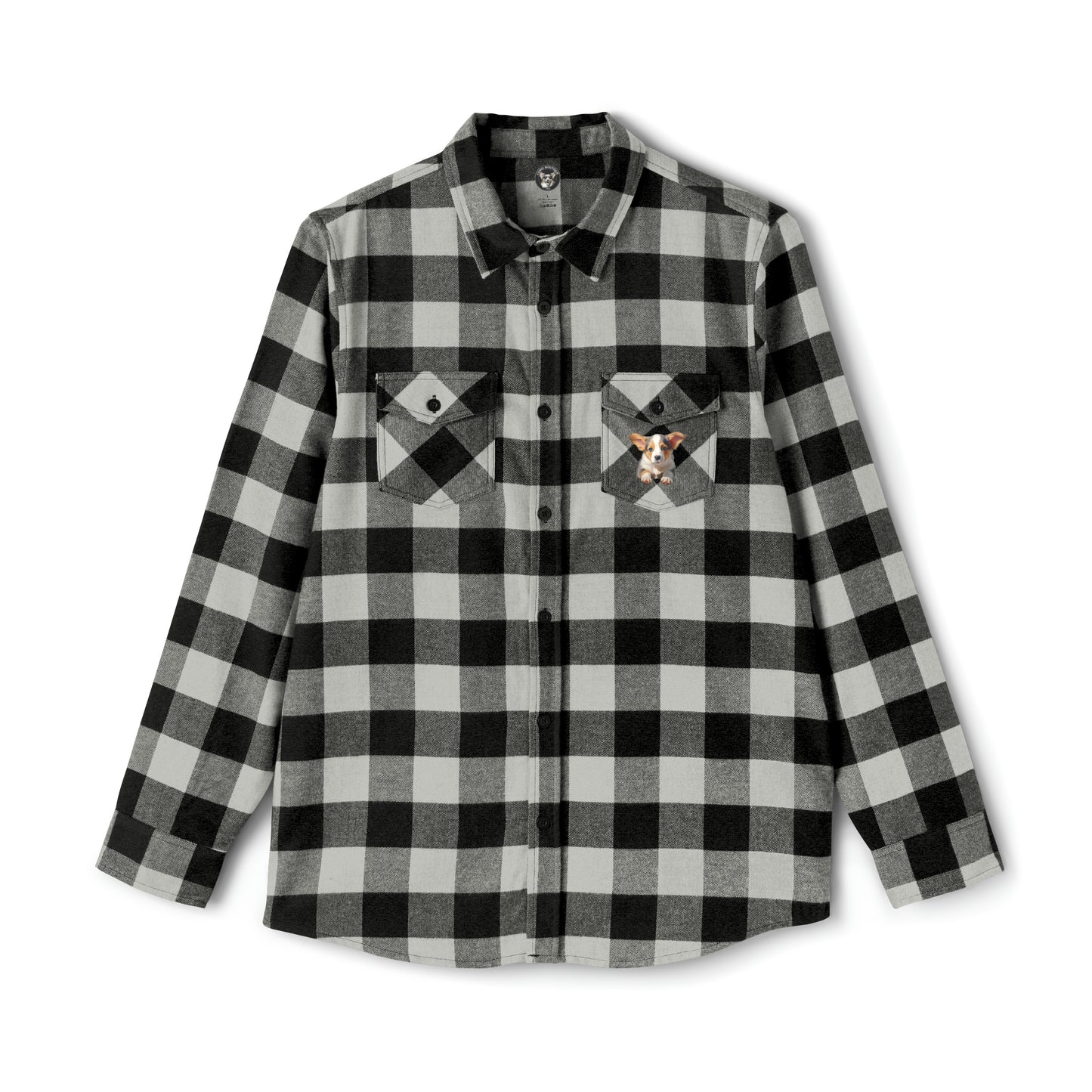 Puppy Portrait - Flannel Shirt