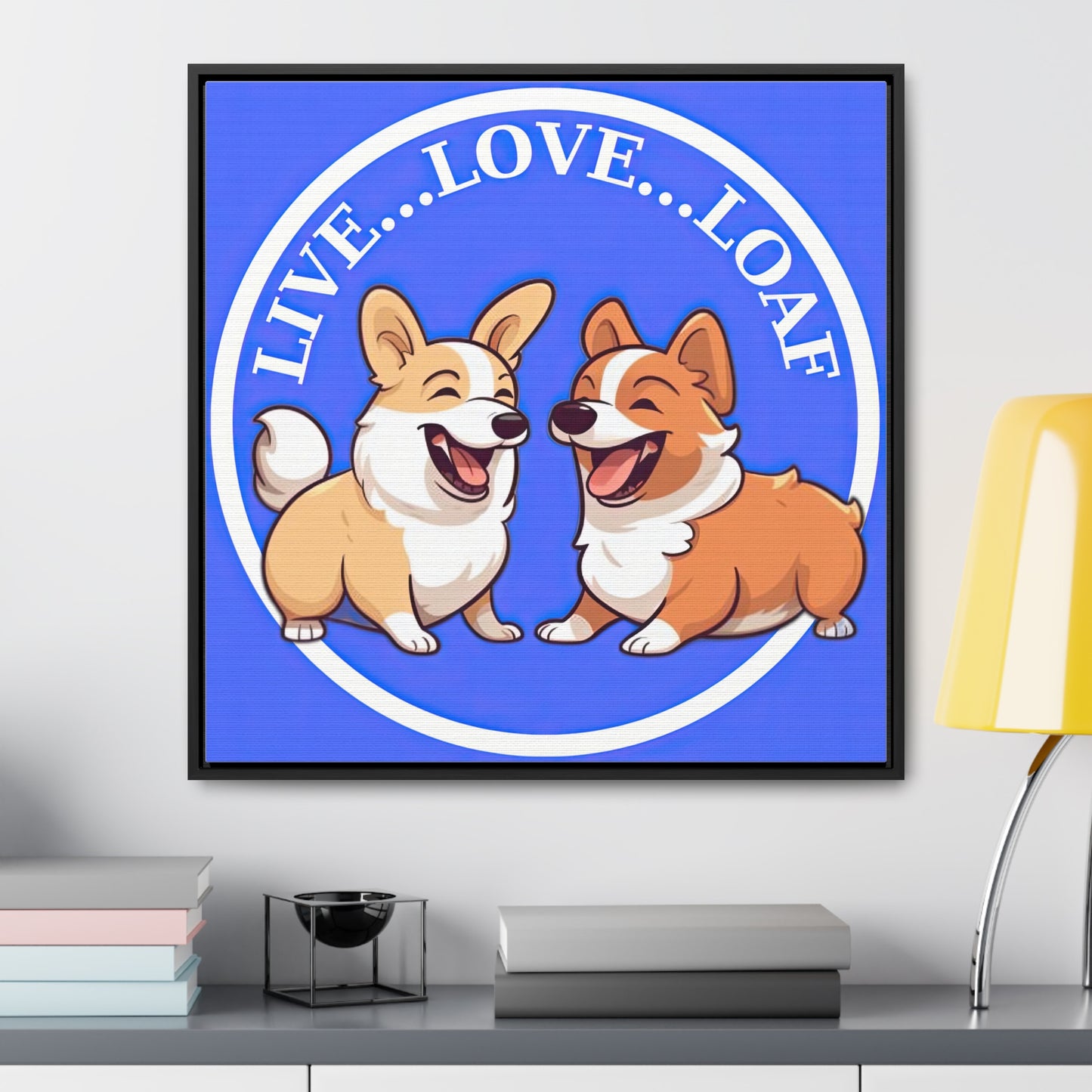 Live...Love...Loaf - Framed on Canvas