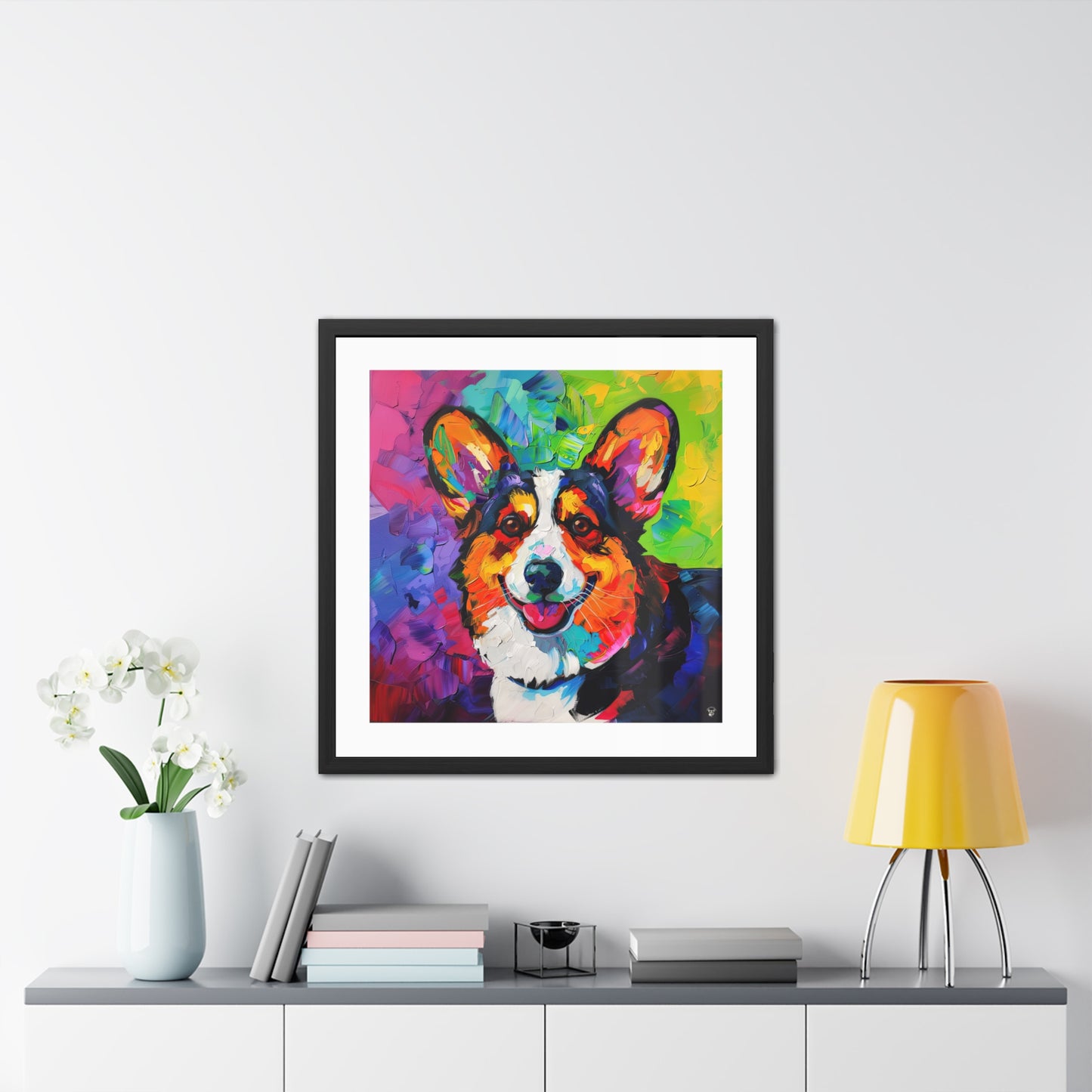 Colorful Cardigan - Framed Print