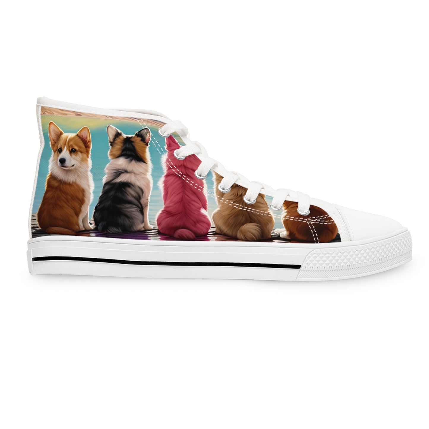 Corgi Lake - Women's High Top Sneakers