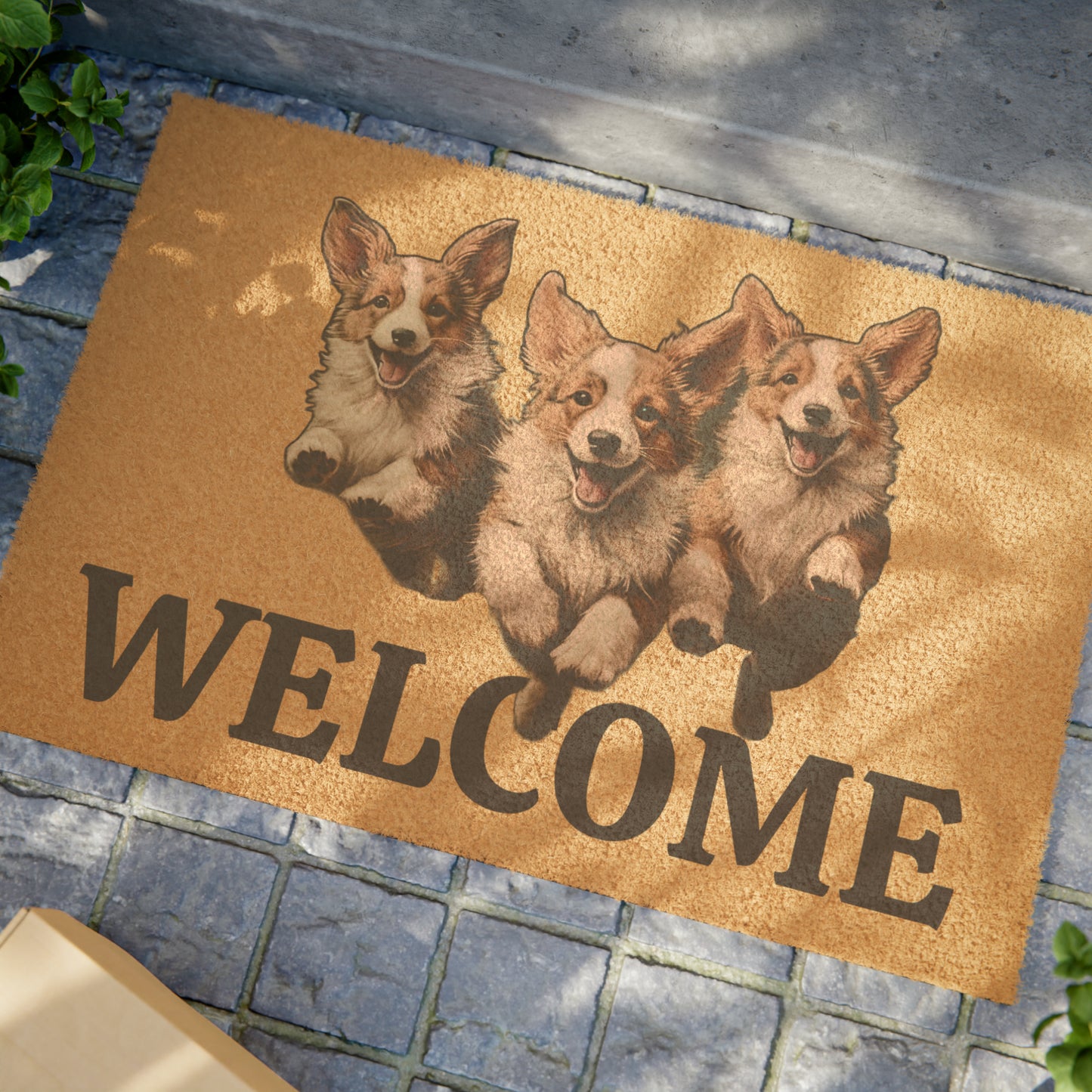 Welcome/Corgi Enthusiasm - Doormat