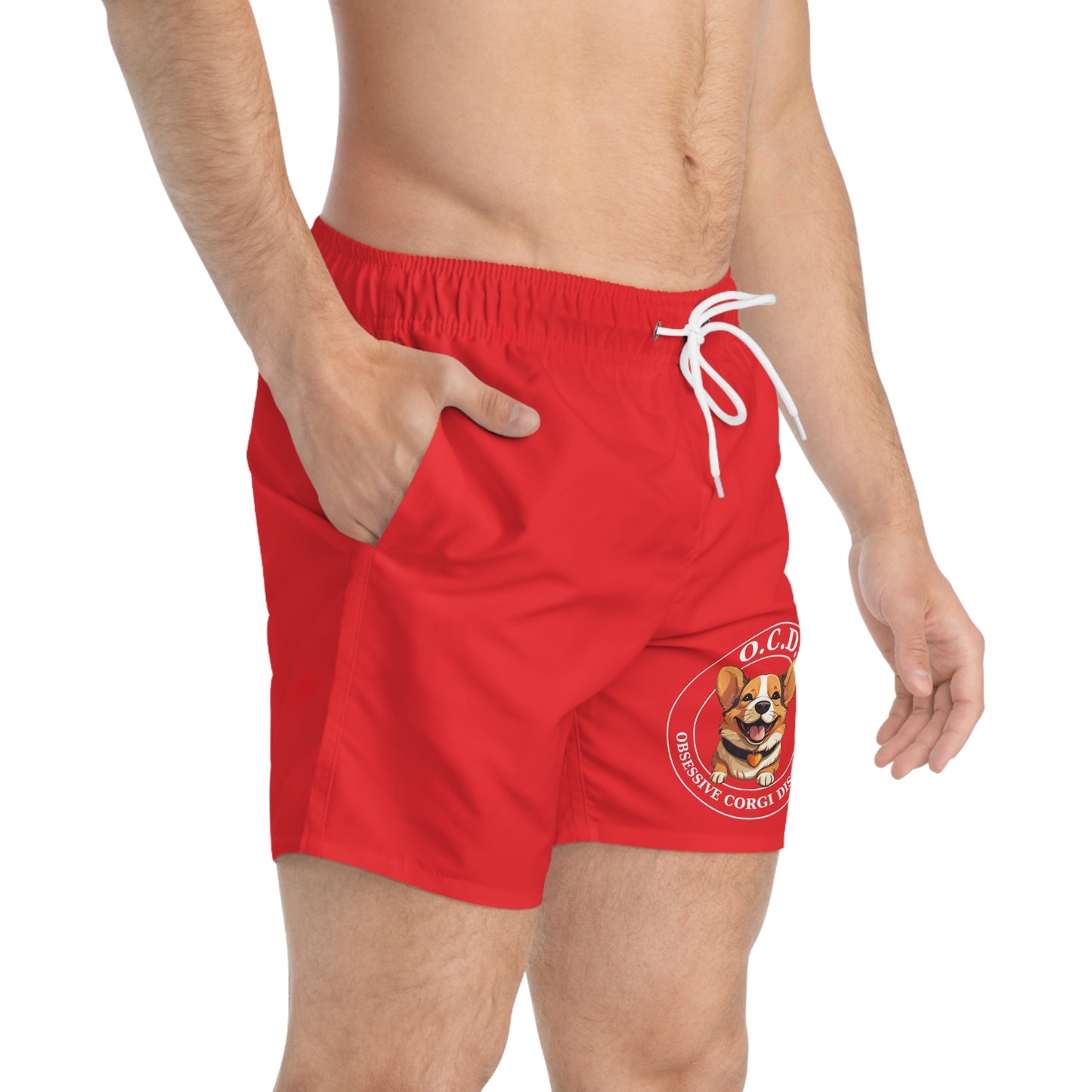 O.C.D. Obsessive Corgi Disorder - Swim Trunks