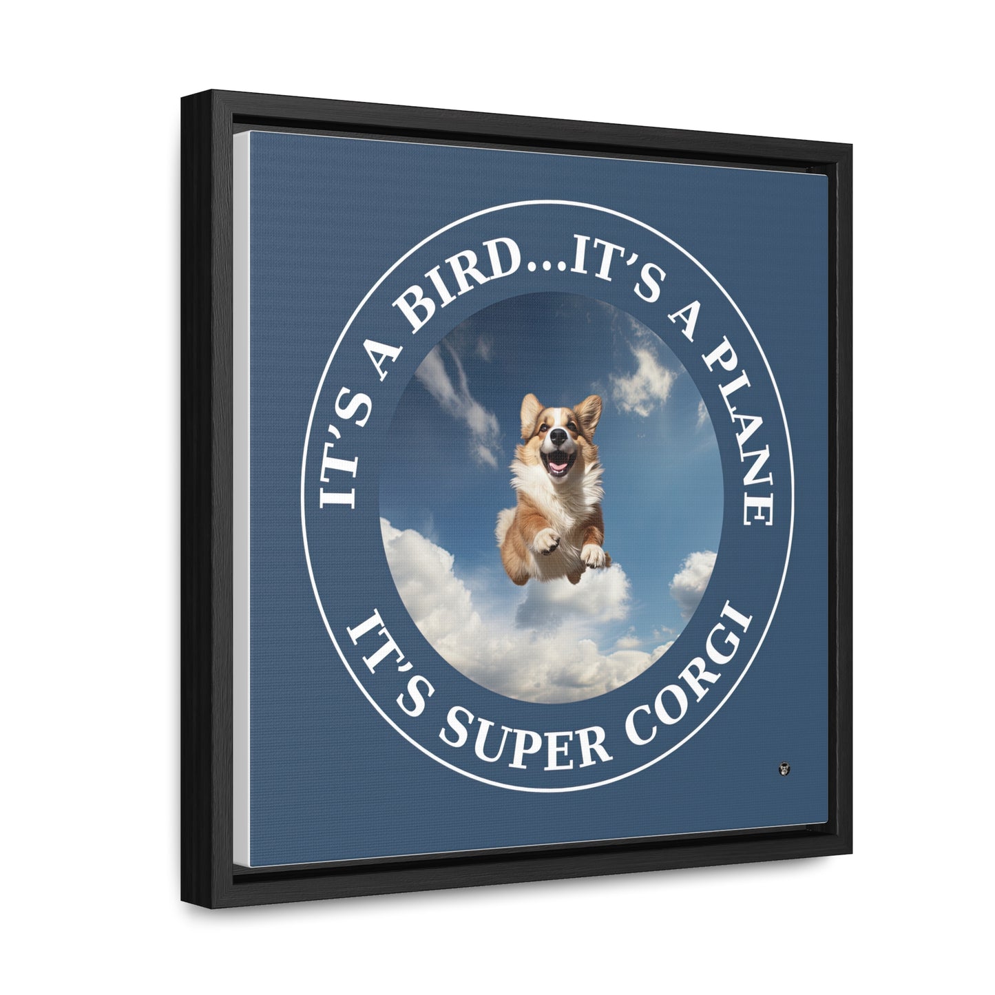 Super Corgi - Framed on Canvas