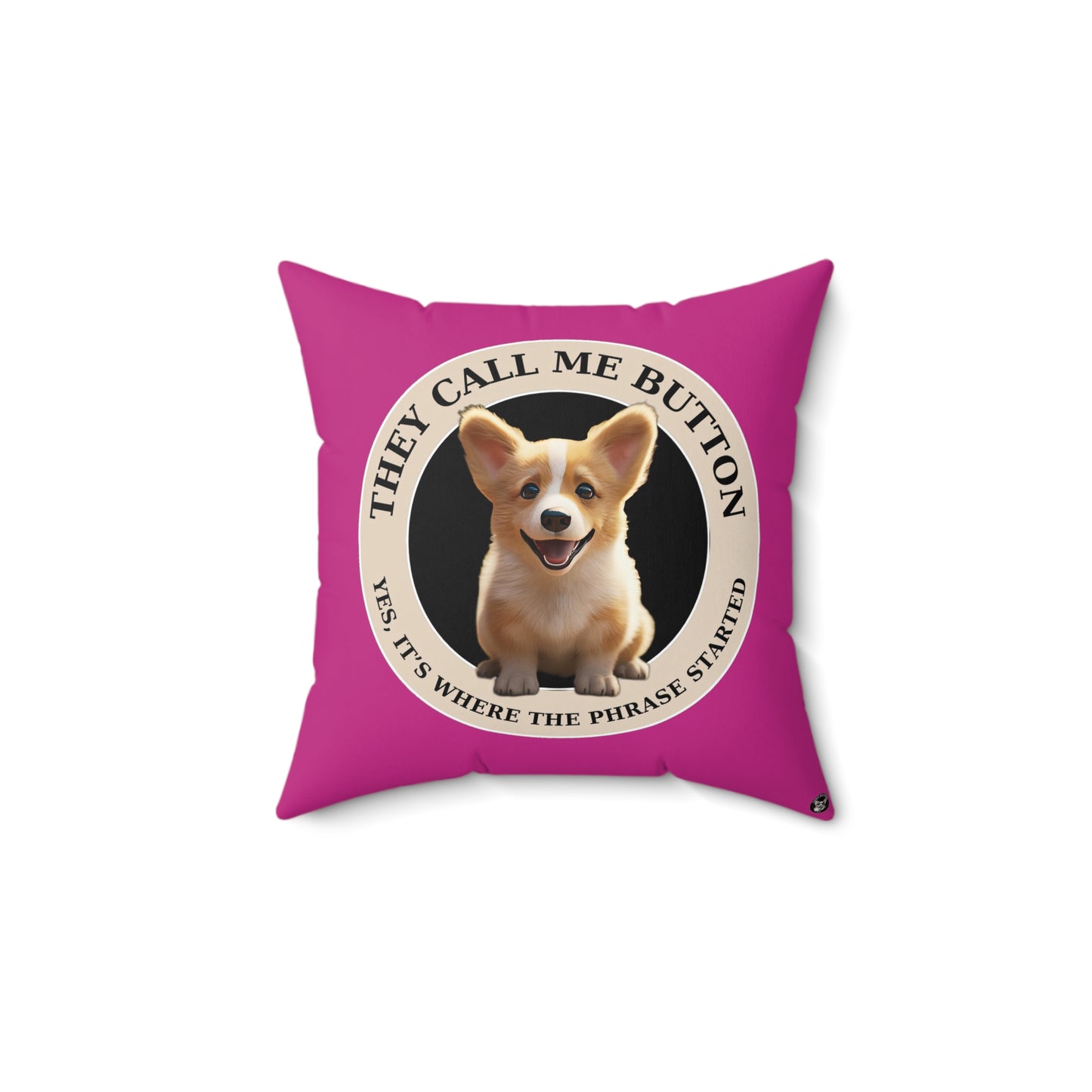 Cute as a Button - Throw Pillow
