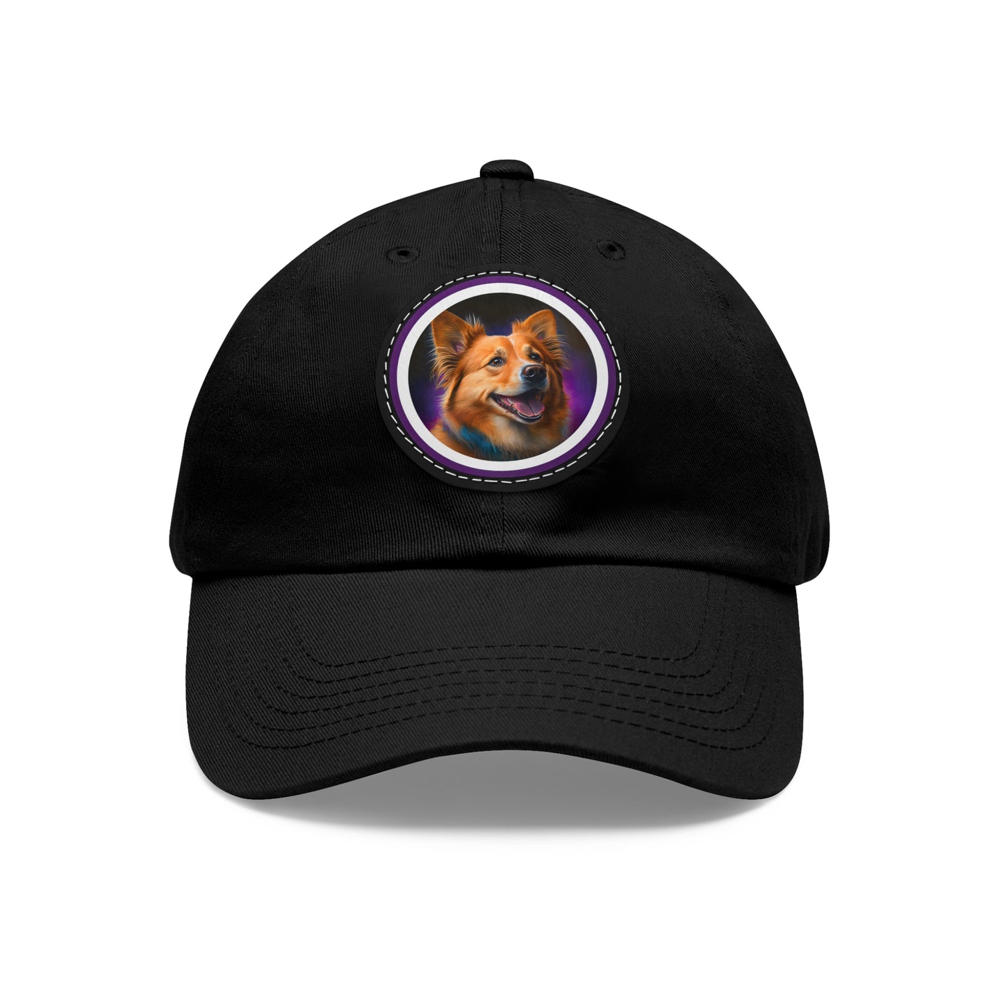 Golden Corgi - Cap with Leather Patch