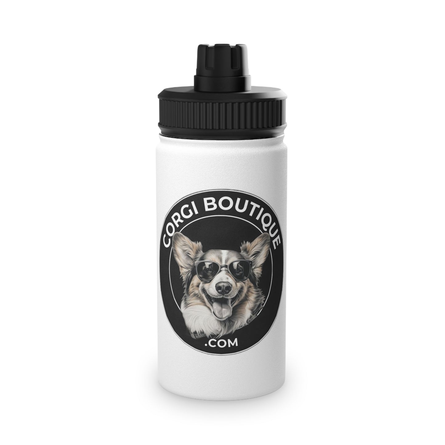 Corgi Boutique - Water Bottle with Sport Lid
