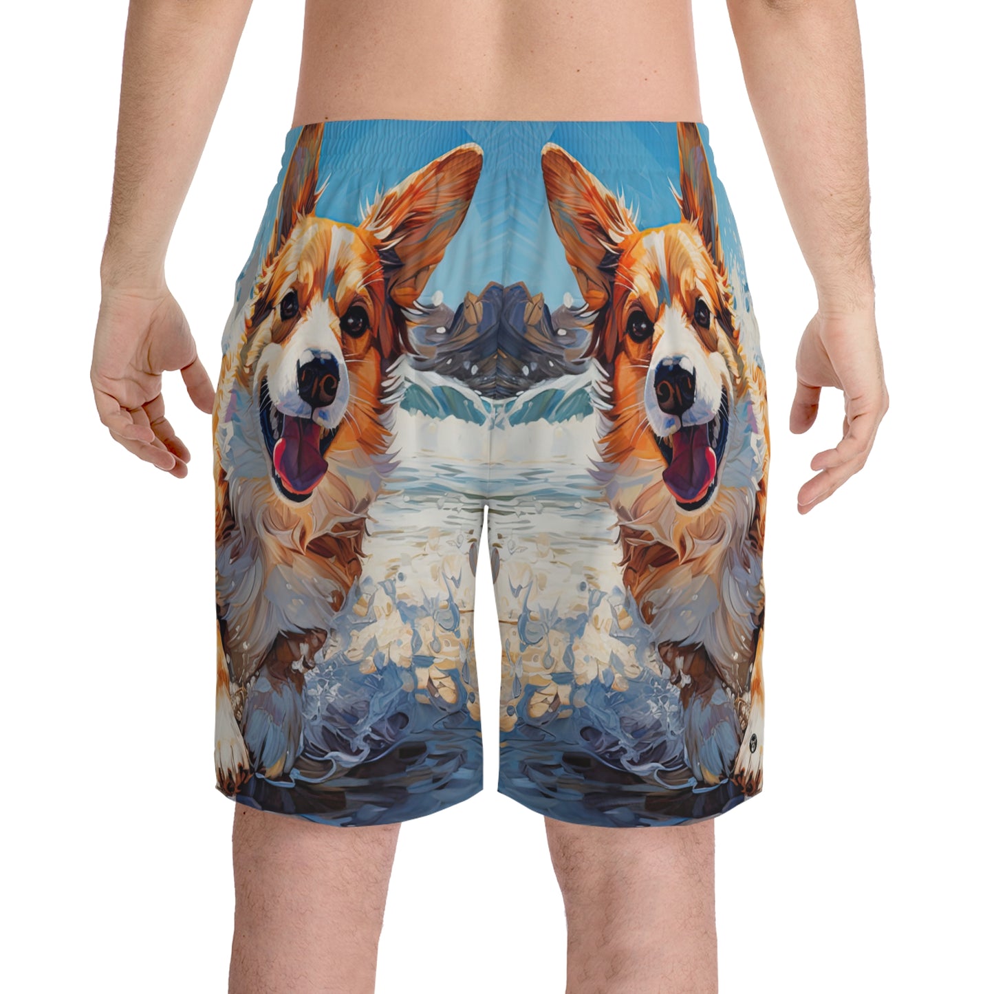 Coastal Corgi - Board Shorts