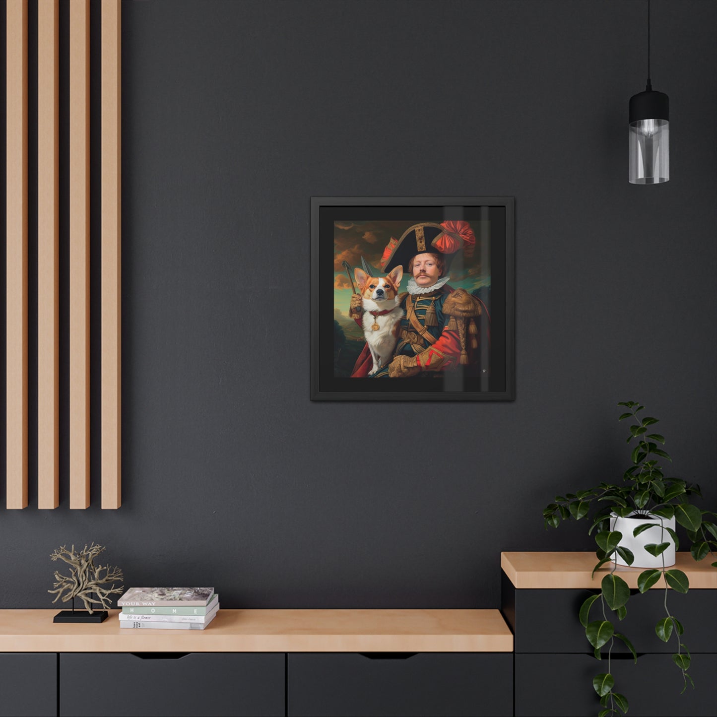 First Royal Corgi - Framed Print