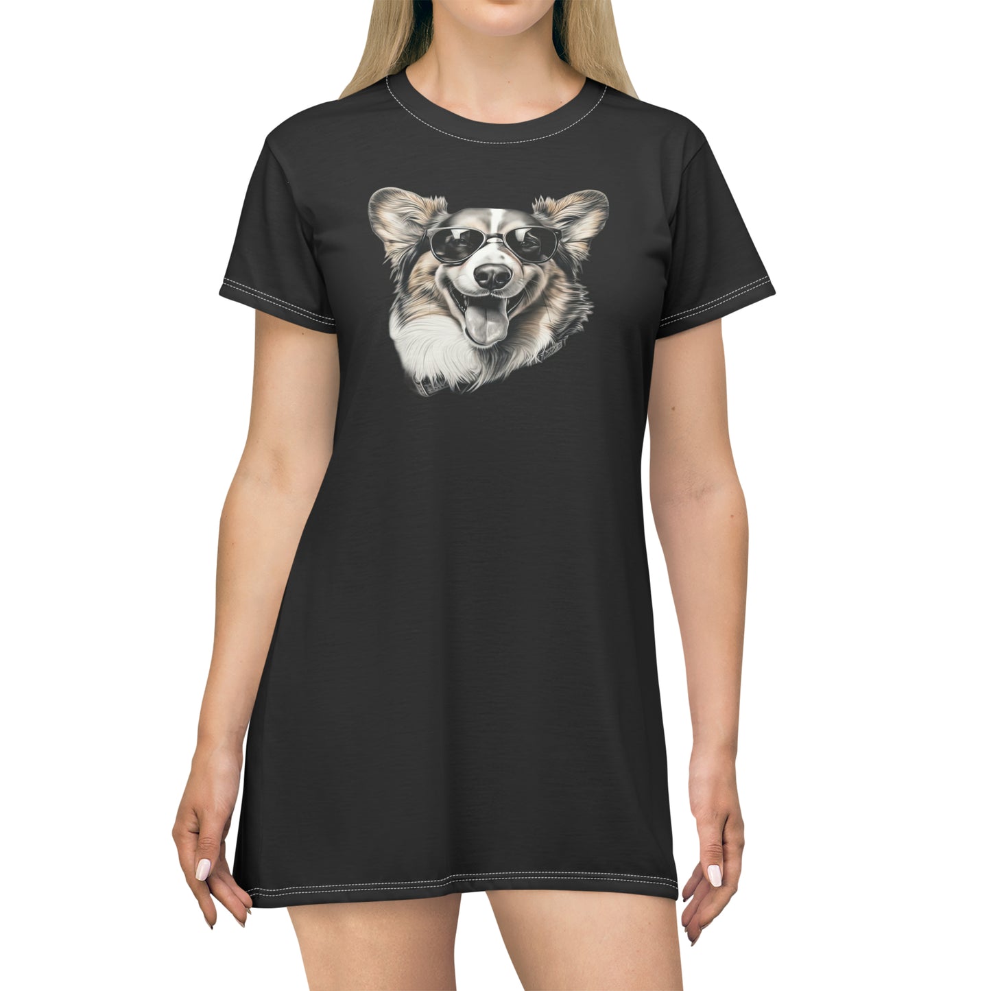 Corgi Cool - T-Shirt Dress
