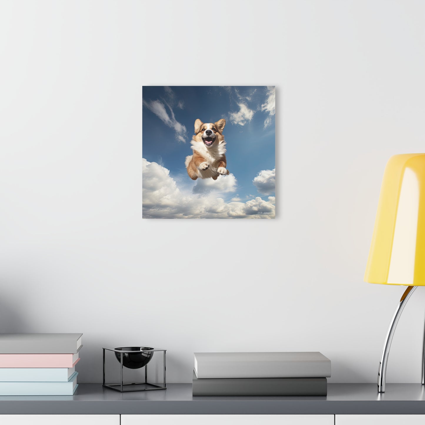 Flying Corgi - Print on Acrylic