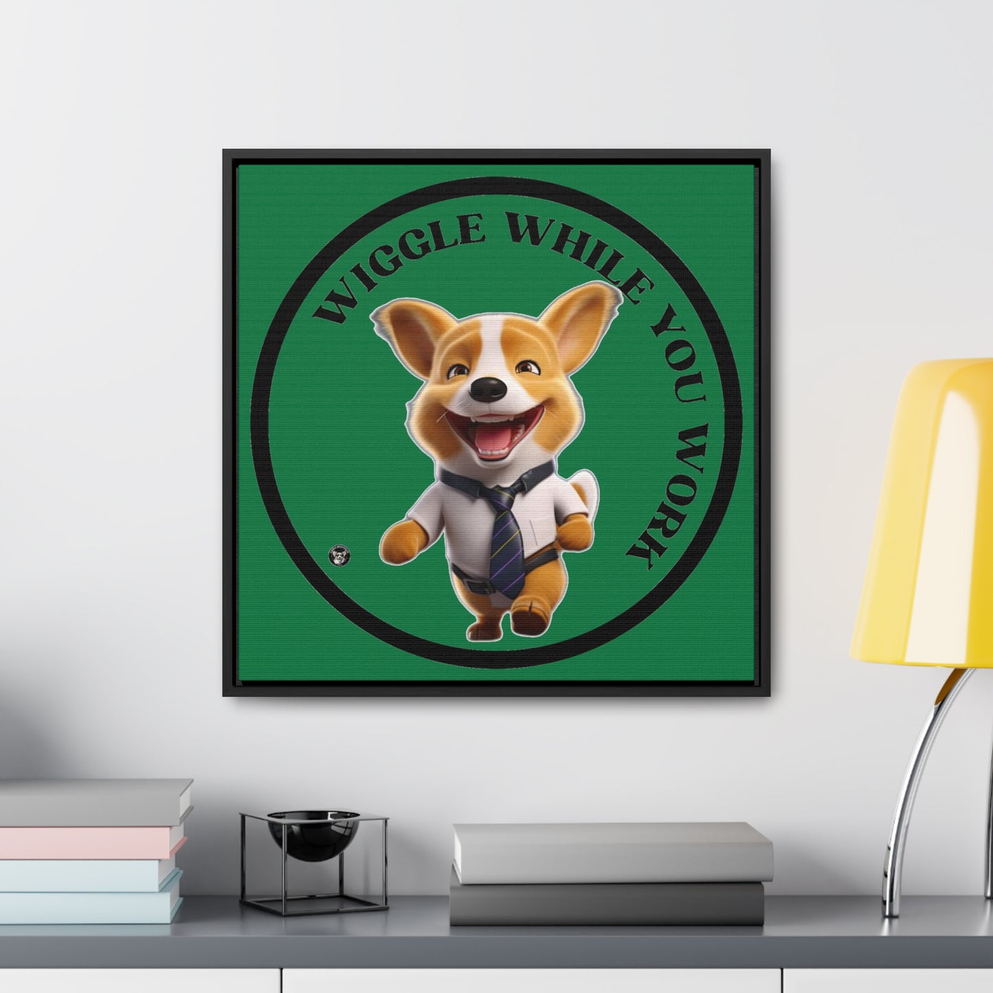 Wiggle While You Work - Framed on Canvas