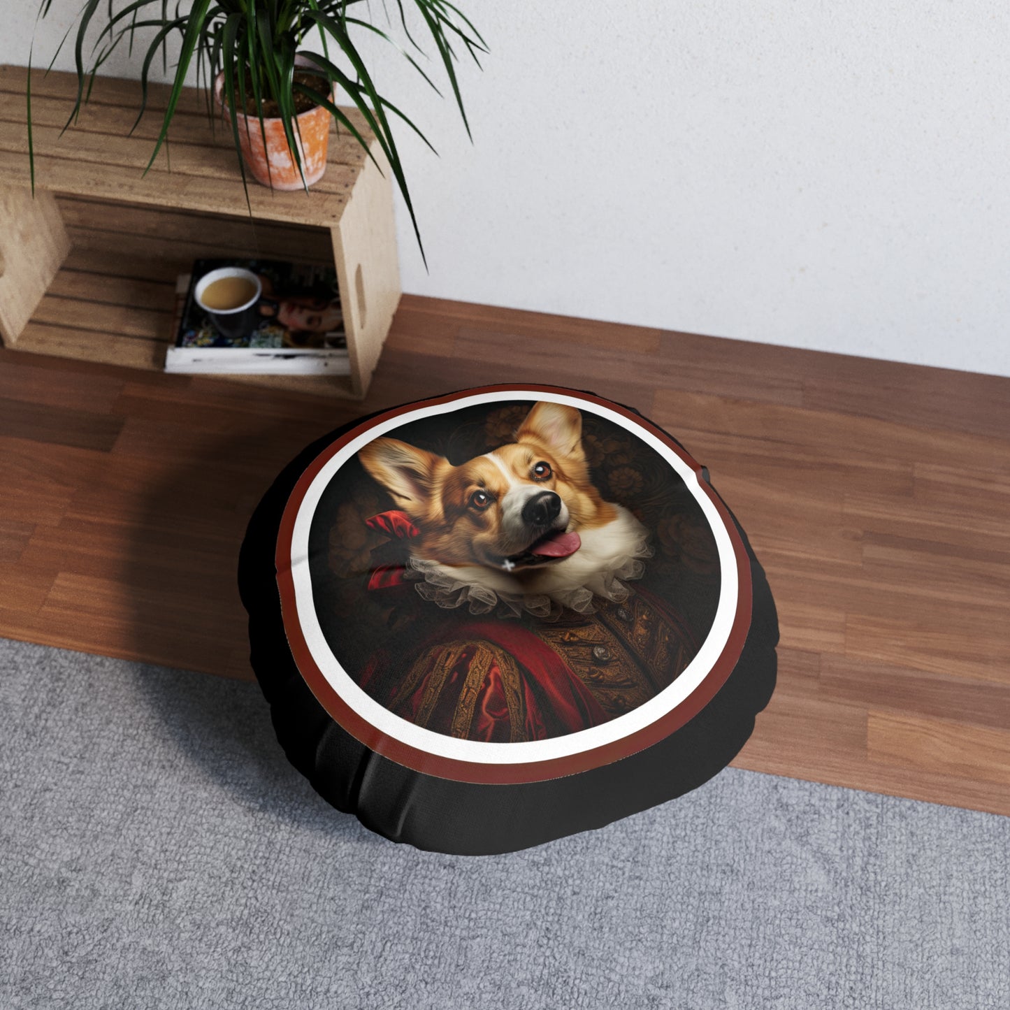 Renaissance Corgi - Floor Pillow