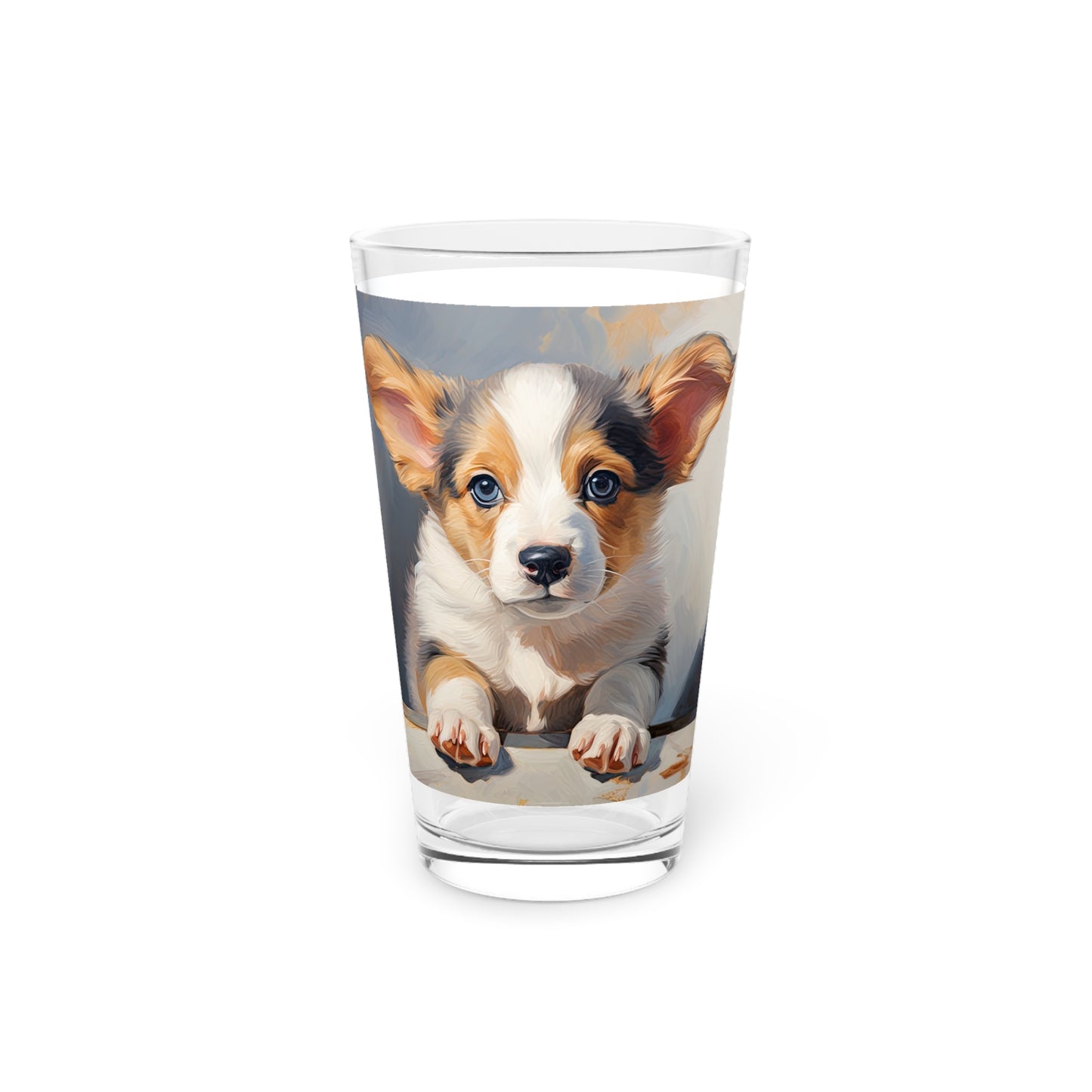 Puppy Portrait - Pint Glass