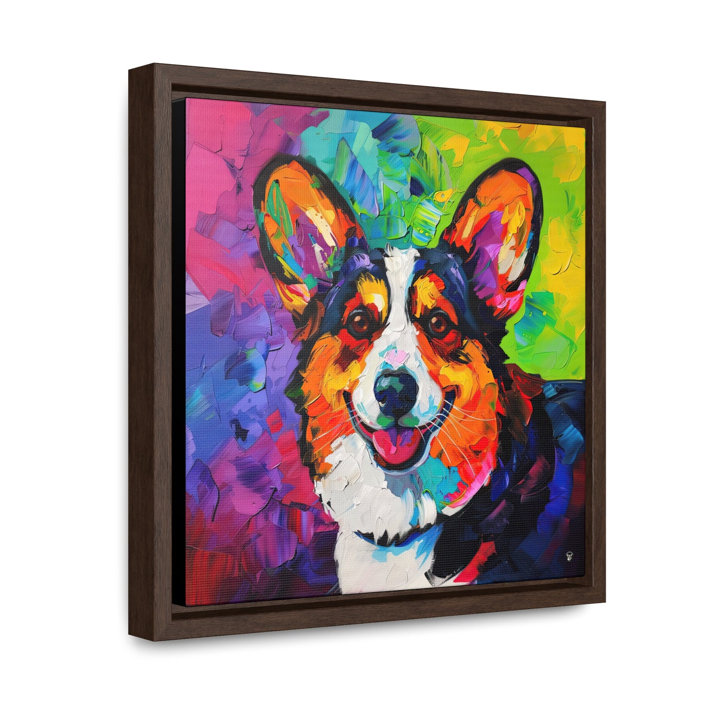 Colorful Cardigan - Framed on Canvas