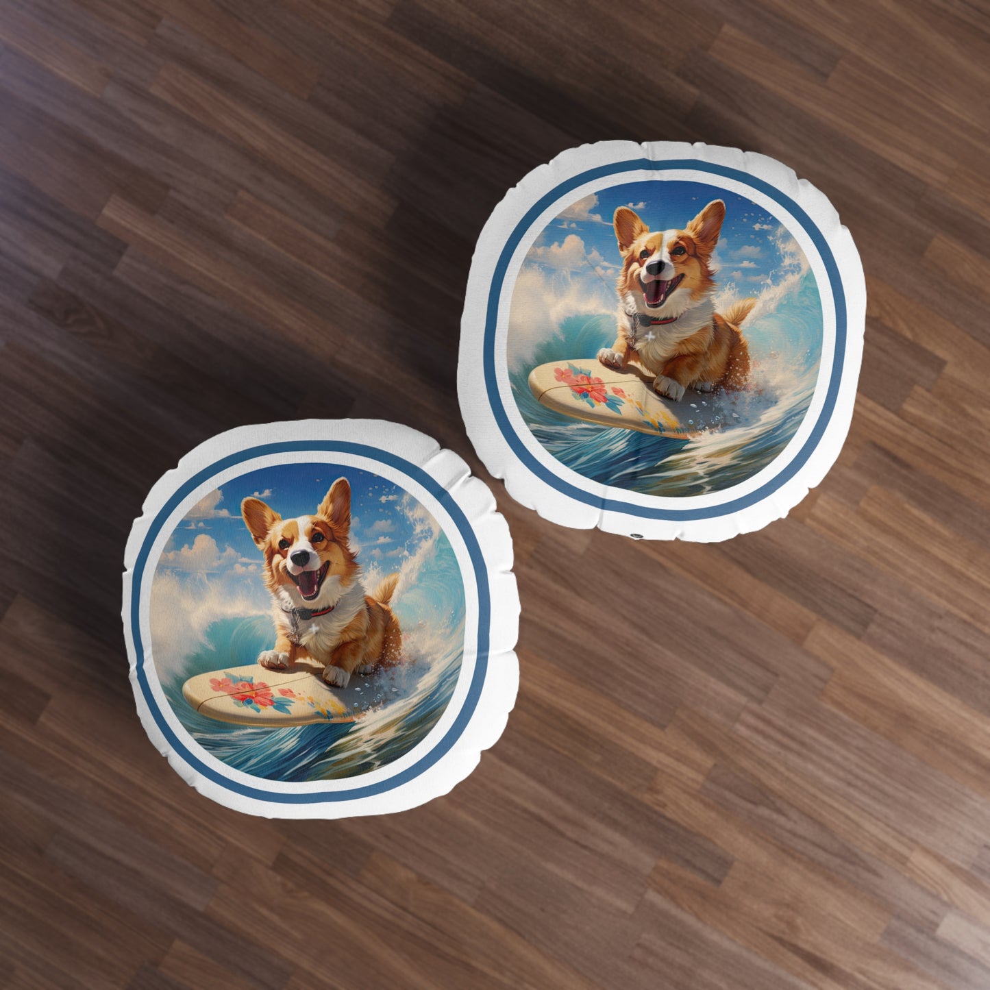 Cowabunga Corgi - Floor Pillow