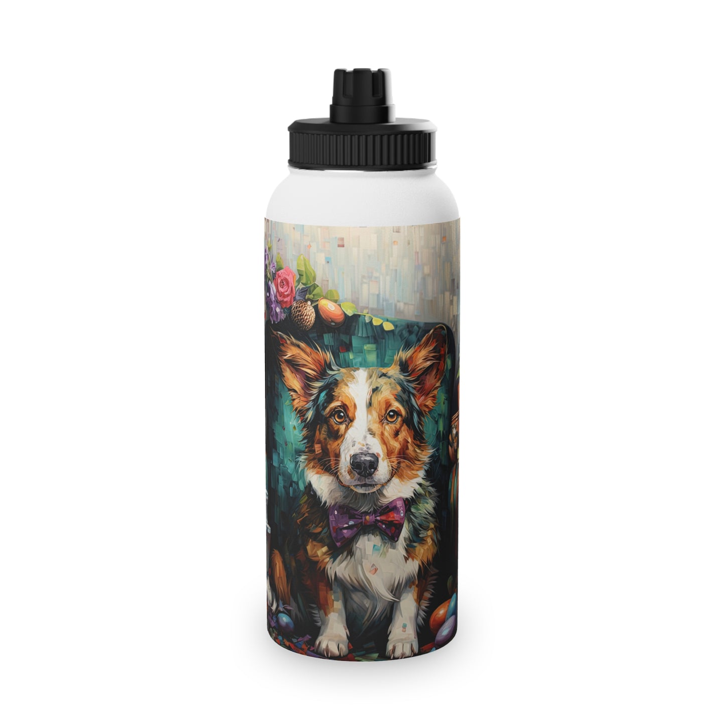 Formal Corgi - Water Bottle with Sport Lid