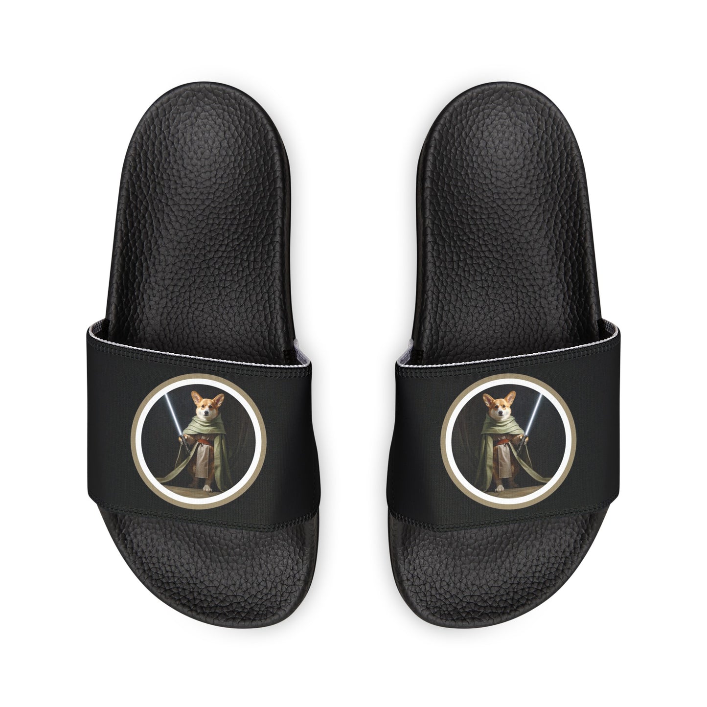 Jedi Corgi - Men's Slide Sandals