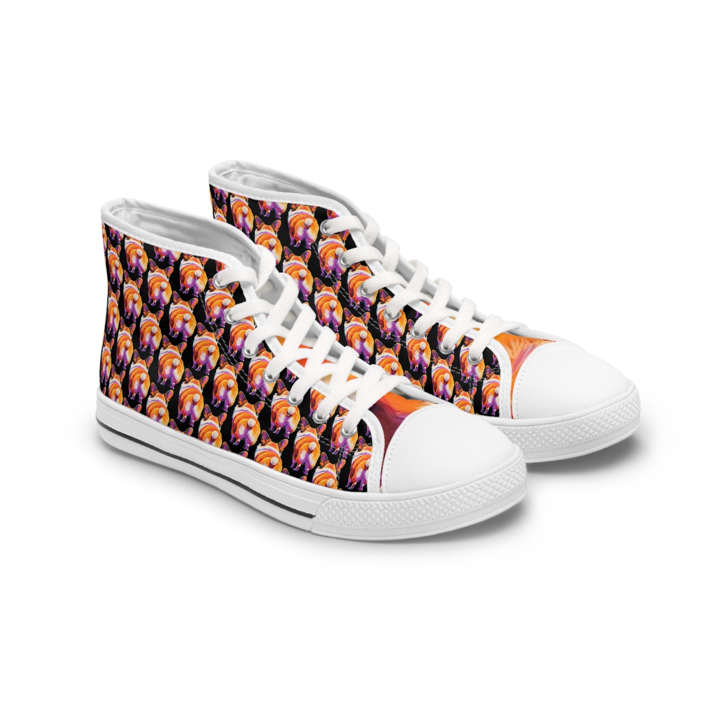 Corgi Butt Mosaic - Women's High Top Sneakers