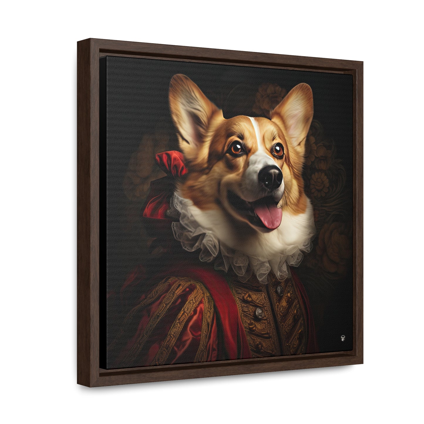 Renaissance Corgi - Framed on Canvas
