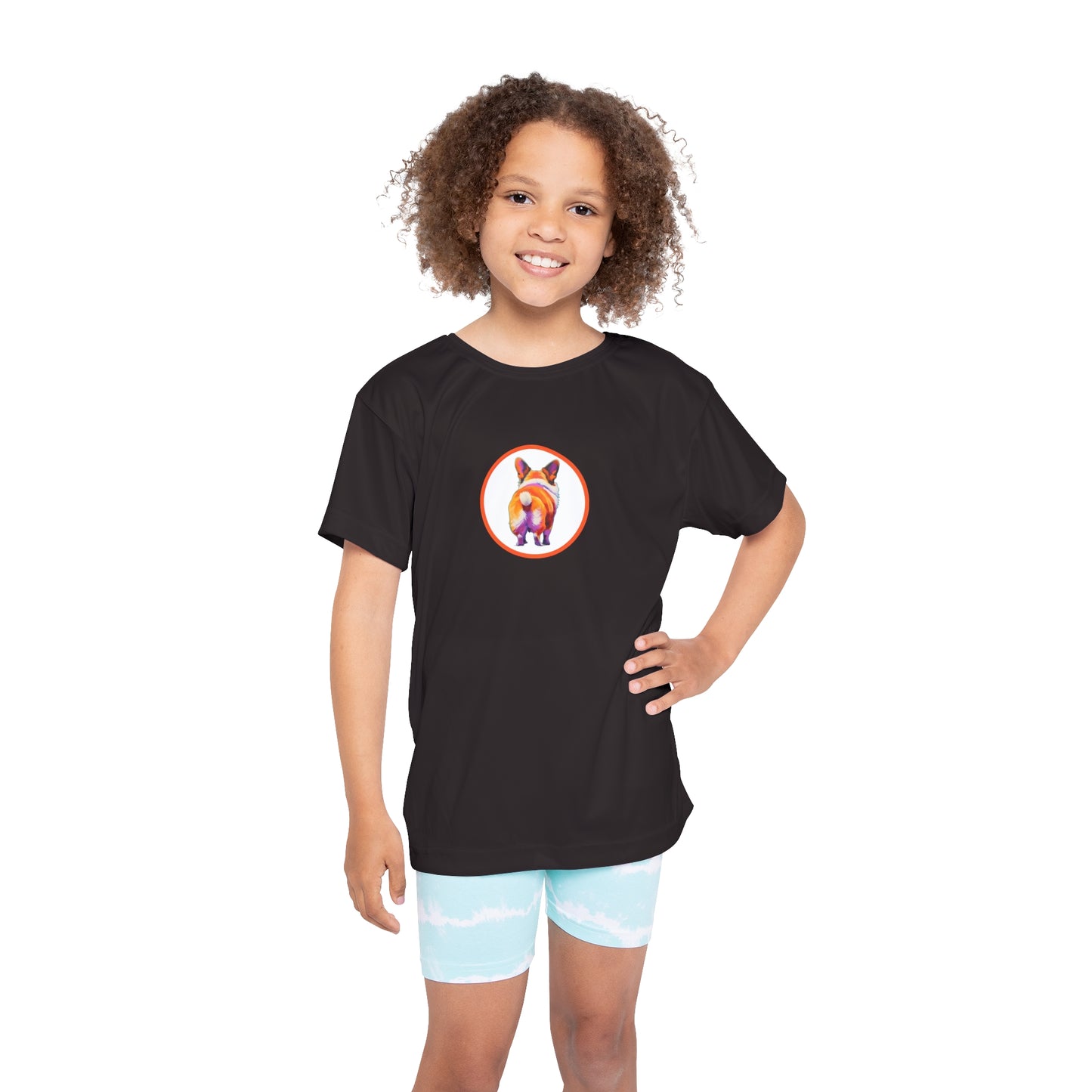 Corgi Butt Kid's Sports Tee