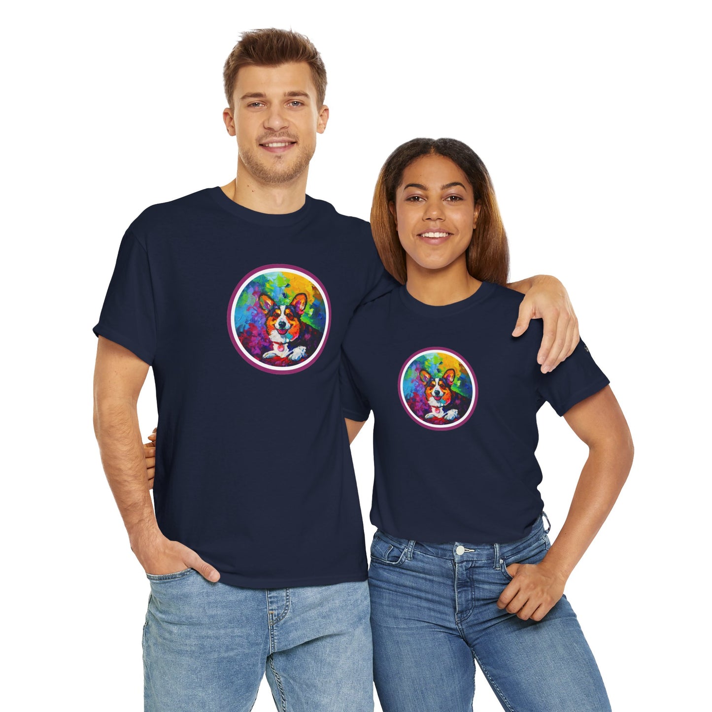 Colorful Cardigan - Unisex Heavy Cotton Tee