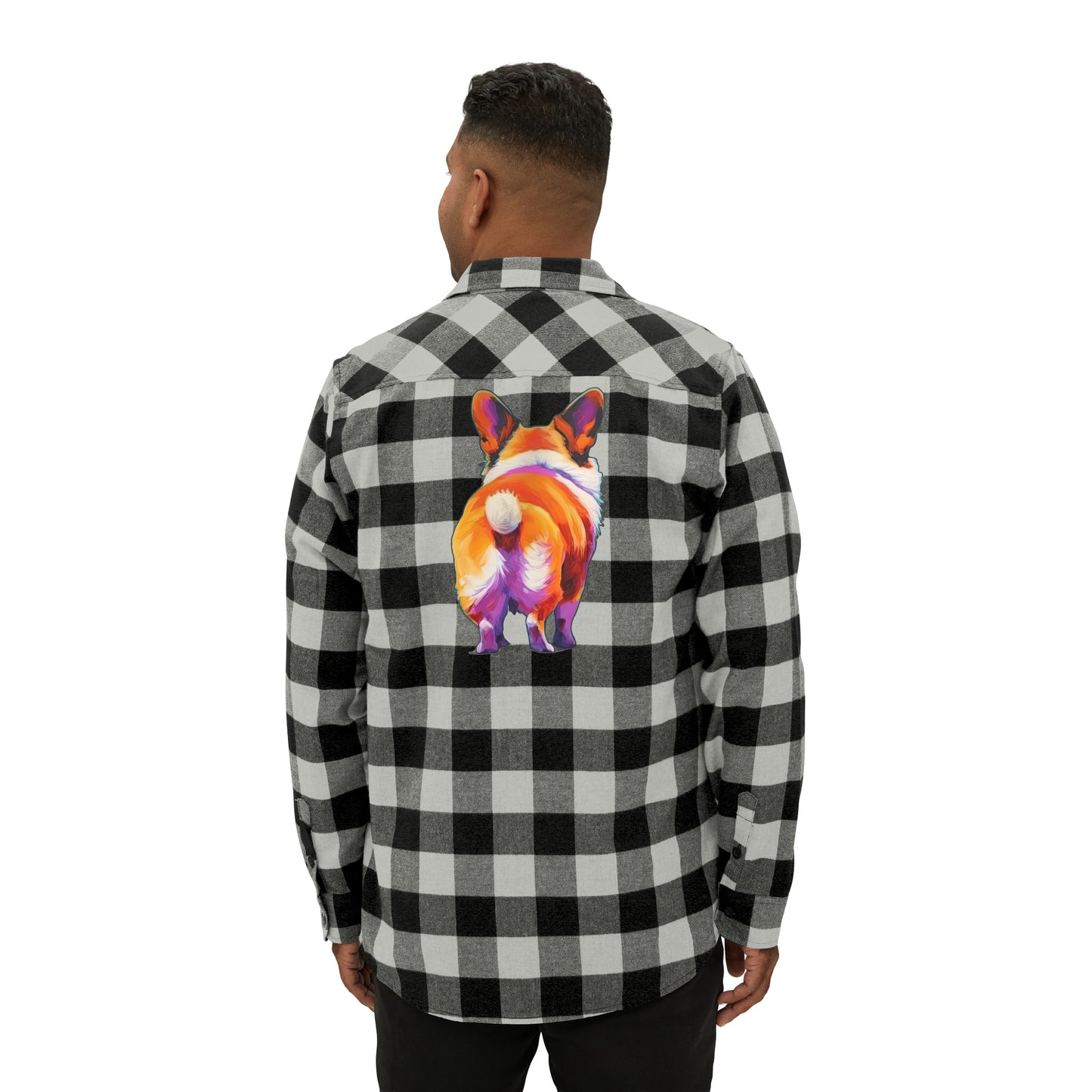 Corgi Butt - Flannel Shirt