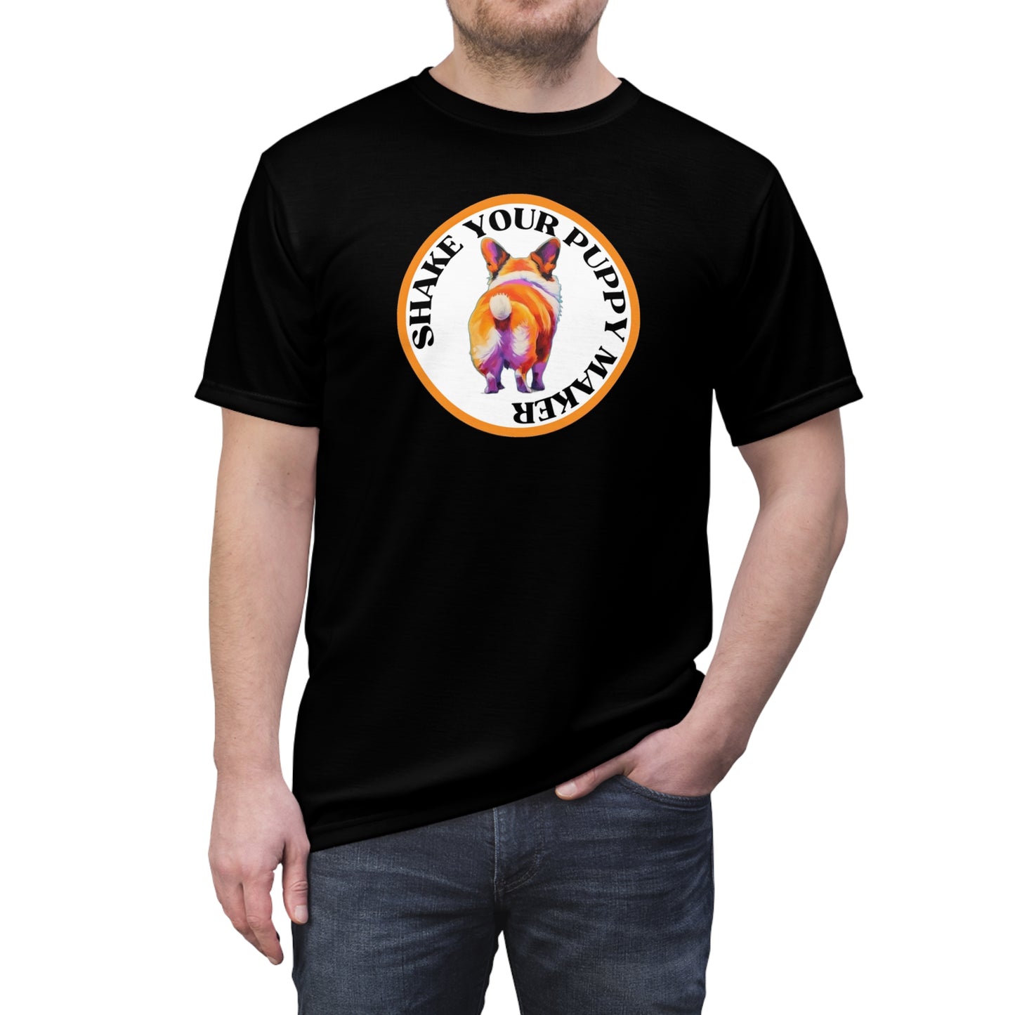 Shake Your Puppy Maker T-Shirt in Black