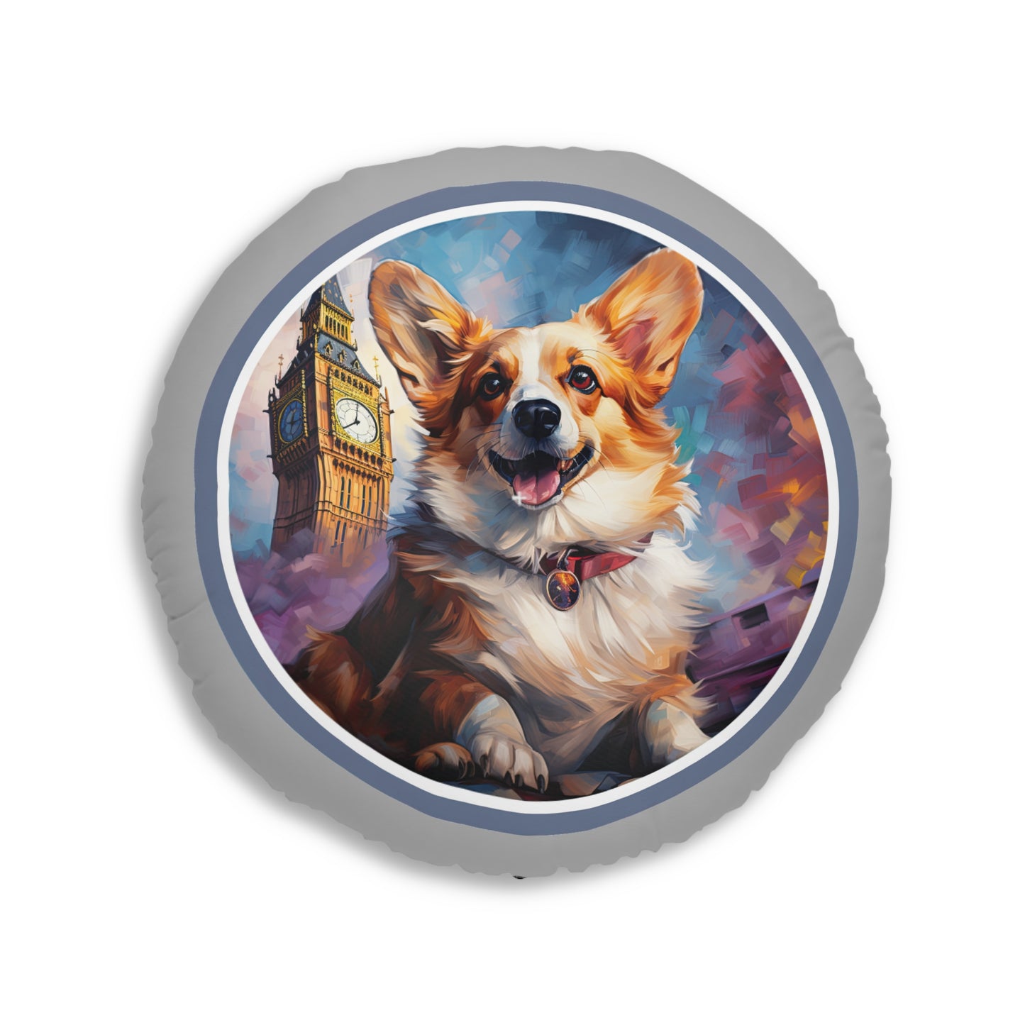 Corgi and Ben - Floor Pillow