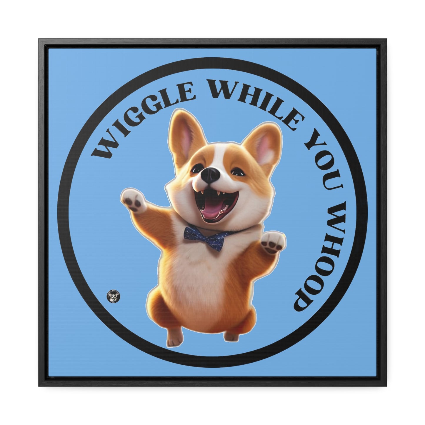 Wiggle While You Whoop - Framed on Canvas