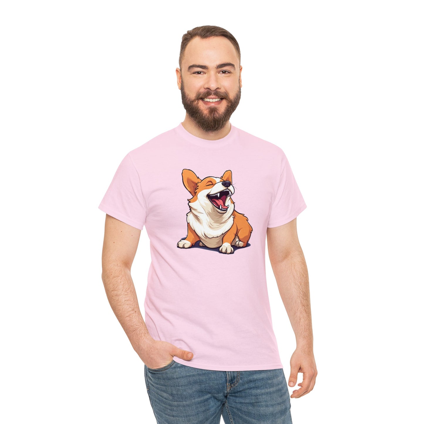 Comical Corgi - Unisex Heavy Cotton Tee