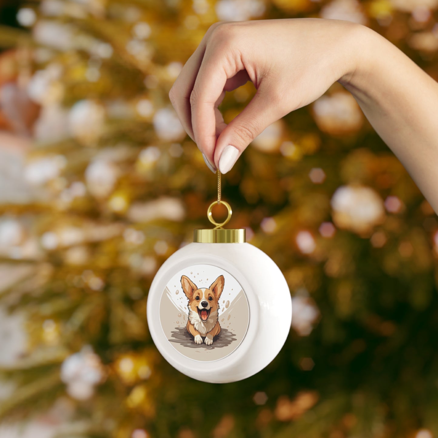 Corgi Cuteness - Christmas Tree Ball