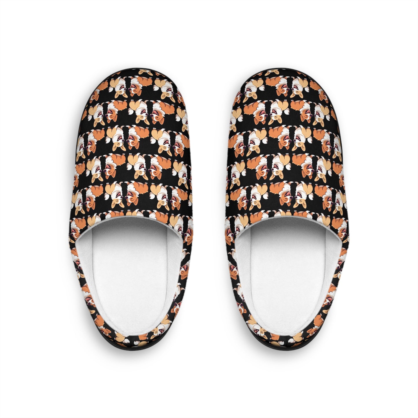 Corgi Couple Mosaic - Men's Slippers