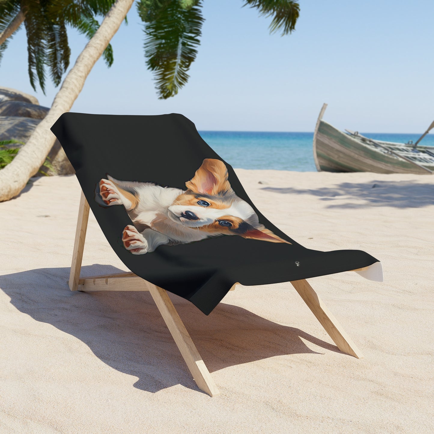 Puppy Portrait - Beach Towel
