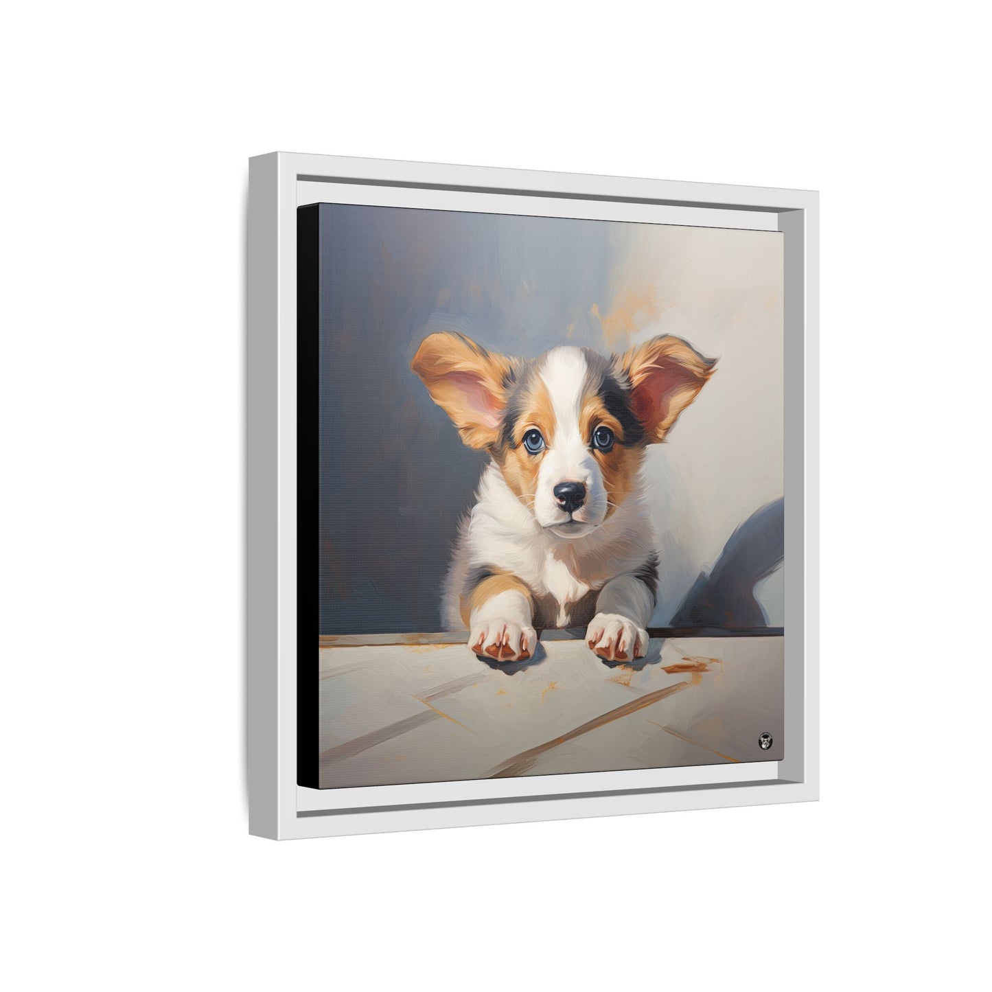 Puppy Portrait on Canvas