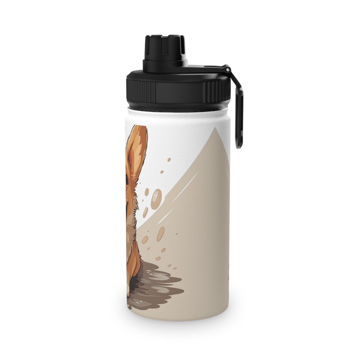Corgi Cuteness - Water Bottle with Sport Lid