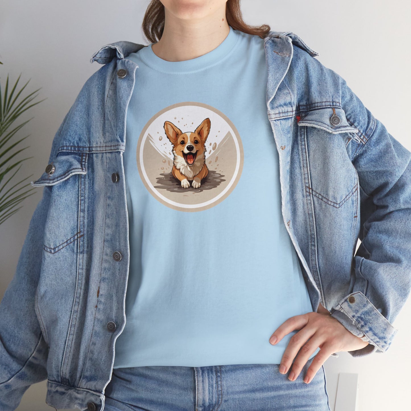 Corgi Cuteness - Unisex Heavy Cotton Tee