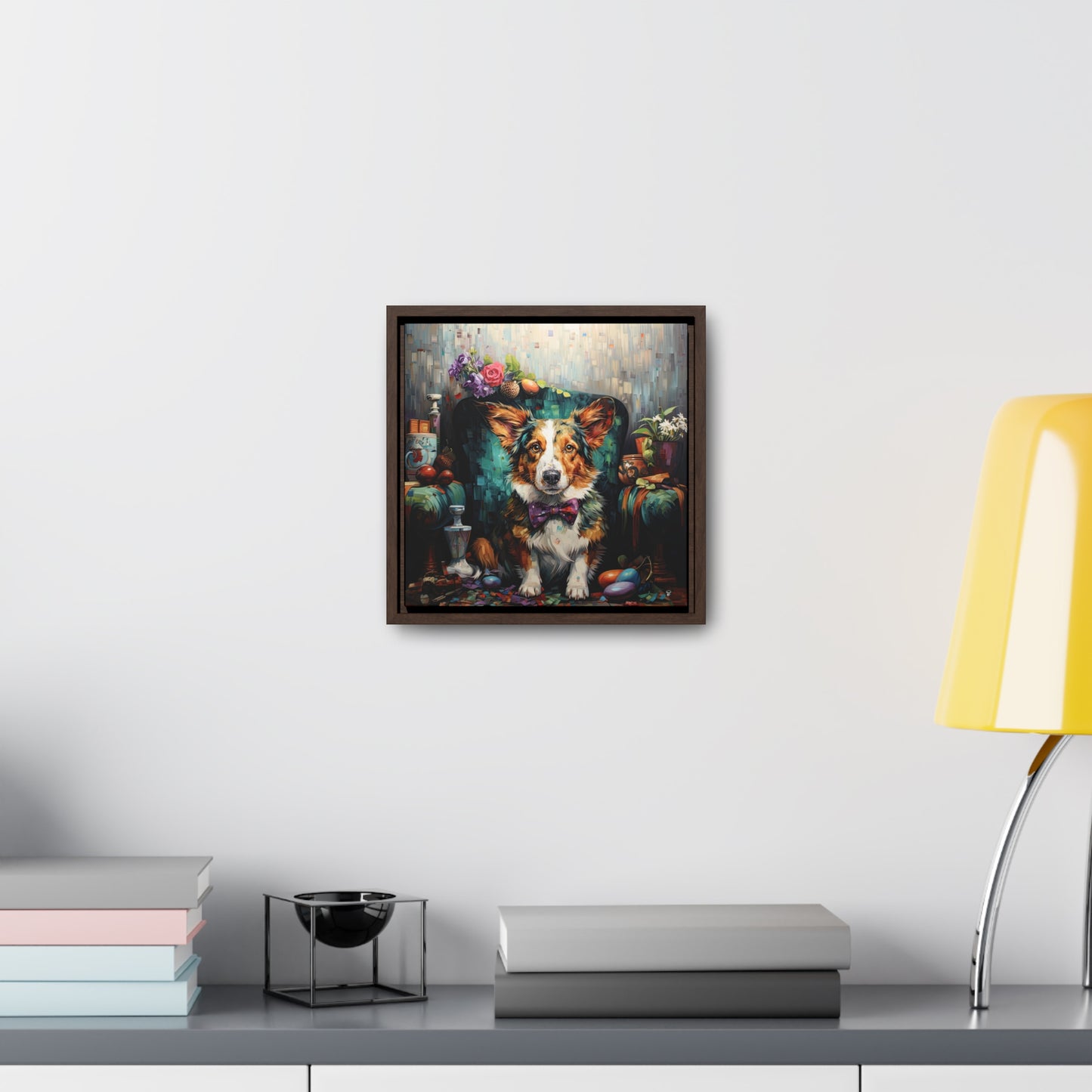 Formal Corgi - Framed on Canvas