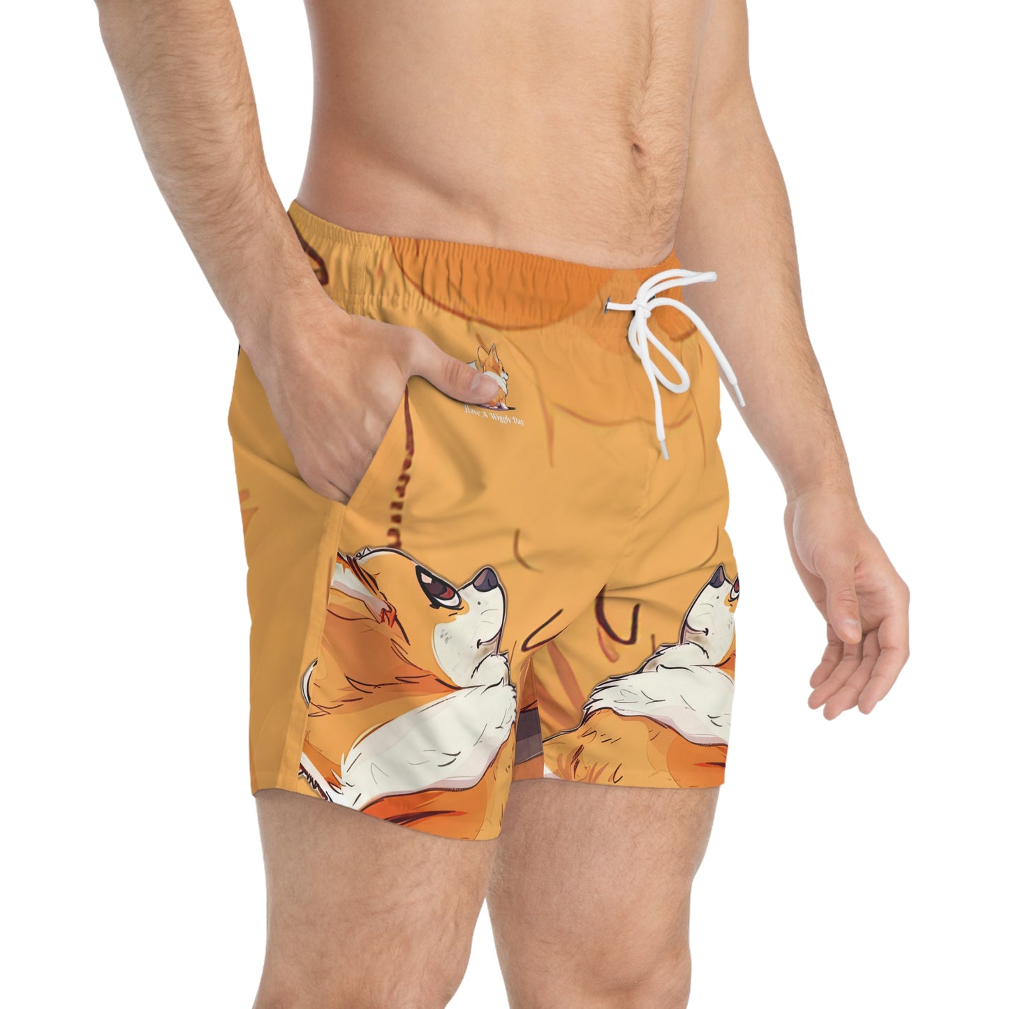 Have a Wiggly Day Swim Trunks