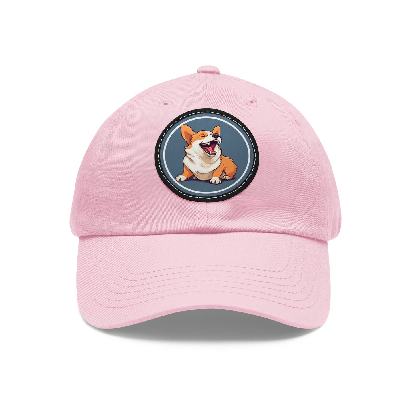 Comical Corgi - Cap with Leather Patch