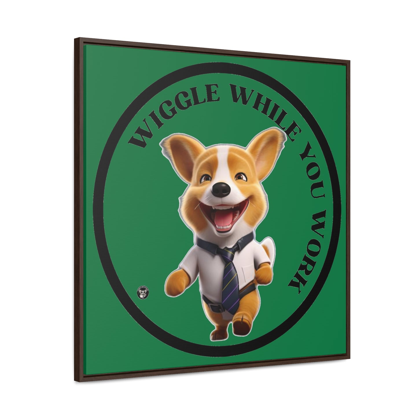 Wiggle While You Work - Framed on Canvas