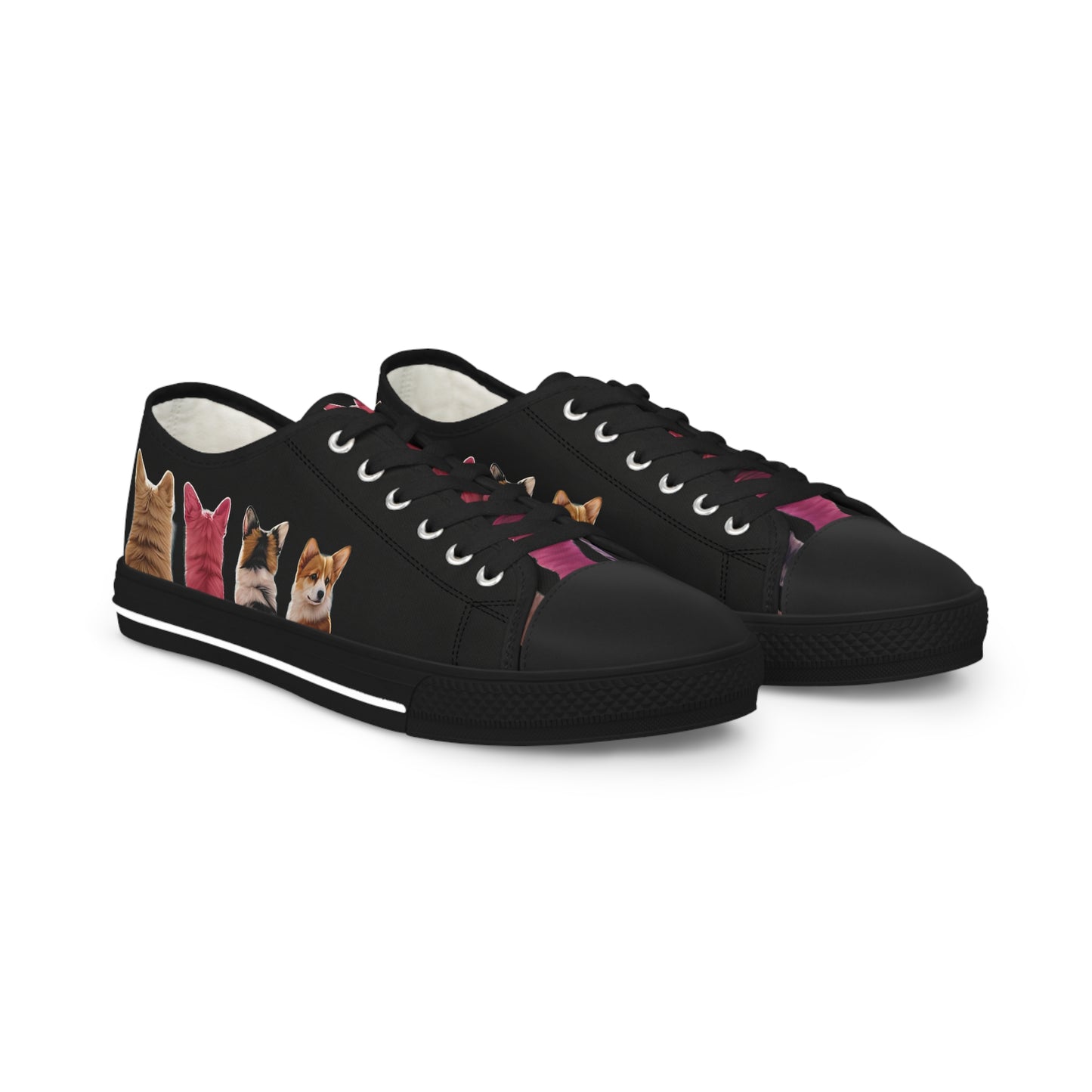 Corgi Reflection - Men's Low Top Sneakers