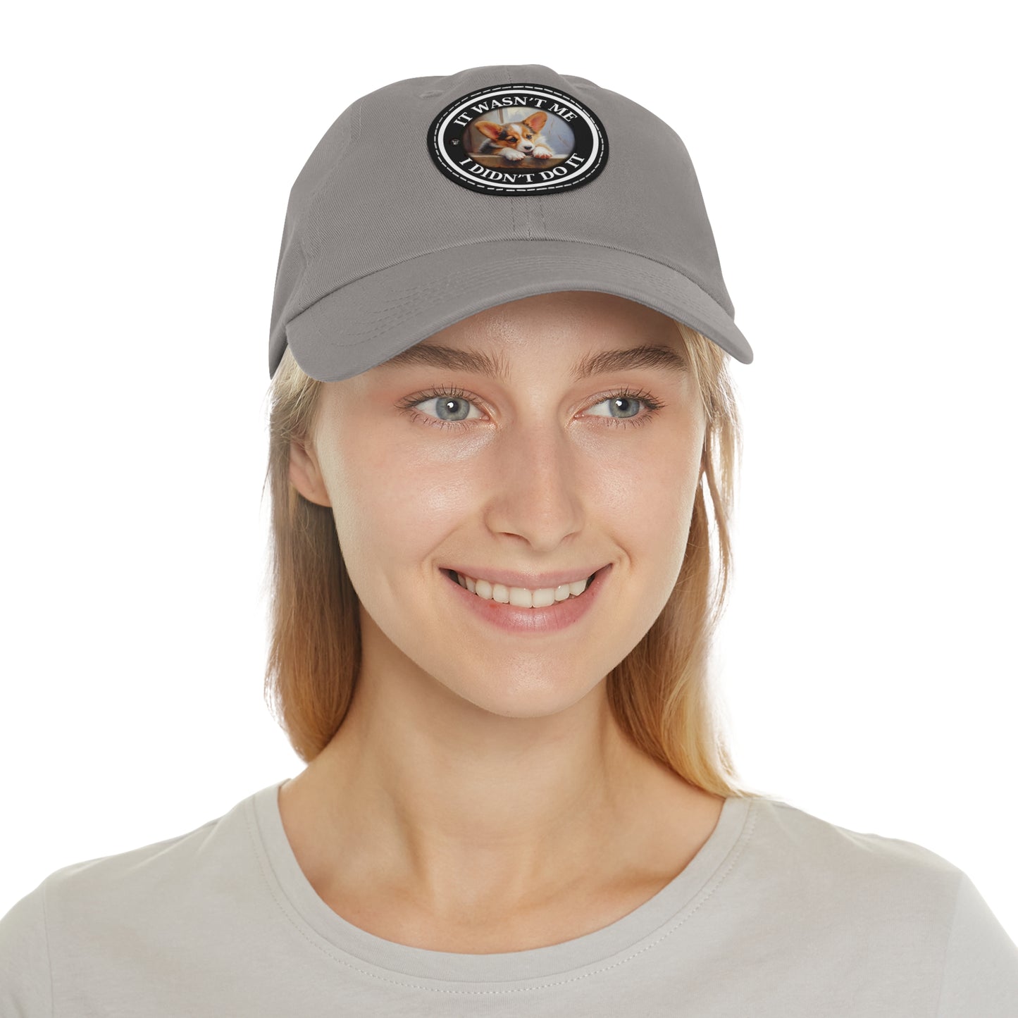 It Wasn't Me...I Didn't Do It - Cap with Leather Patch