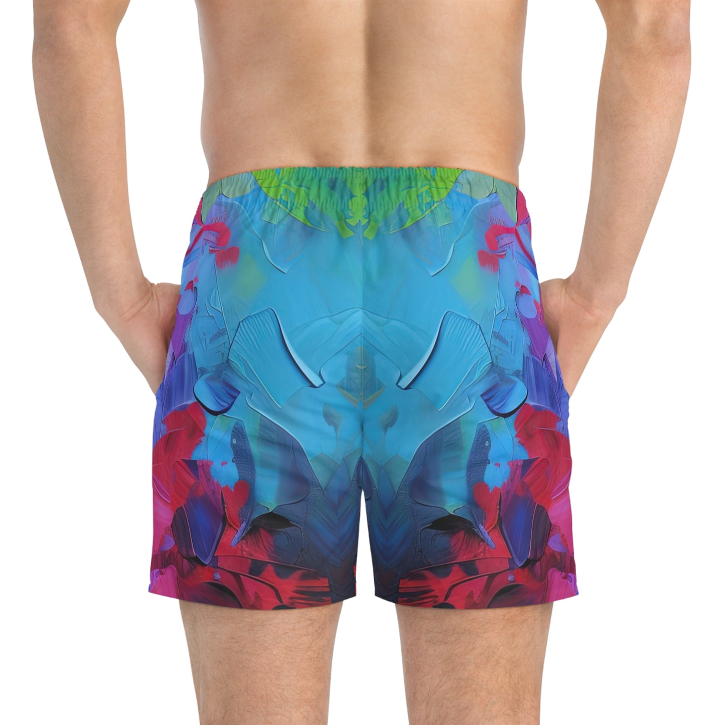 Colorful Corgi Swim Trunks