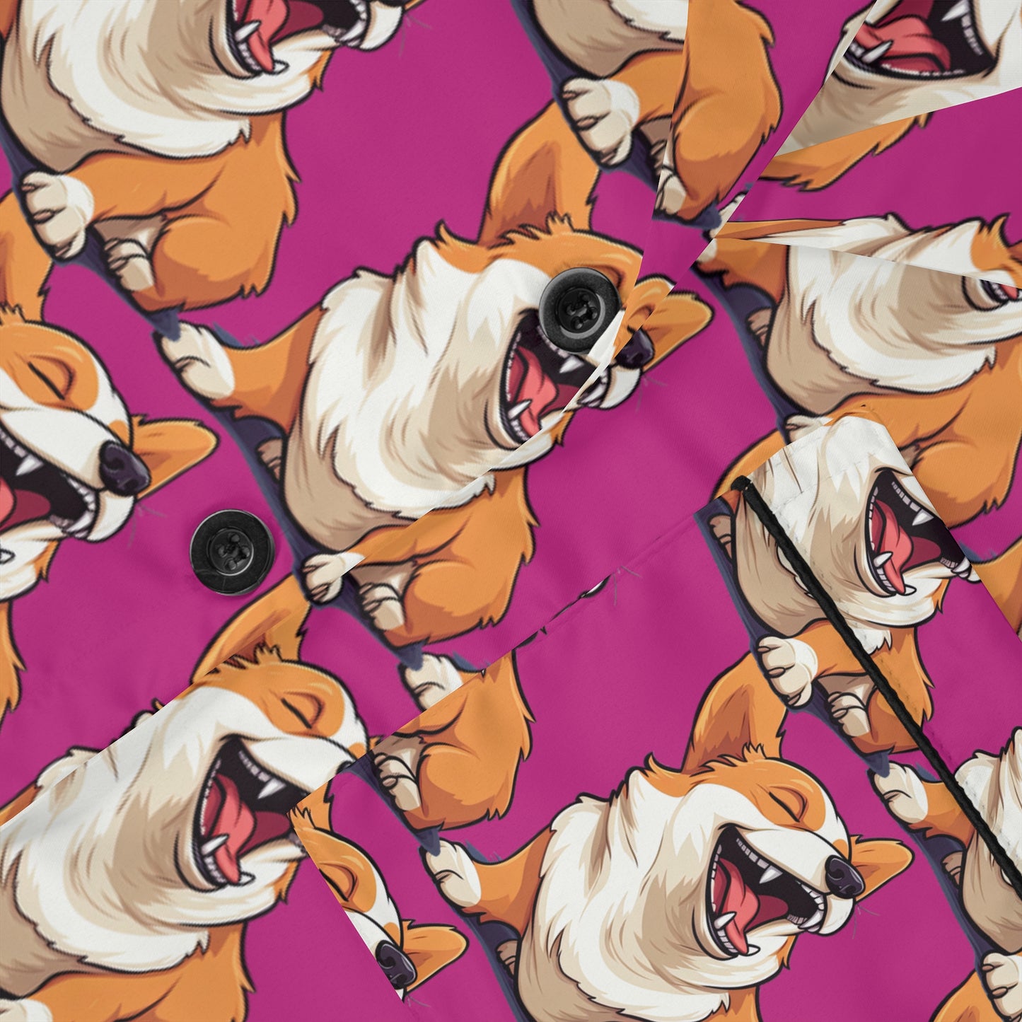 Comical Corgi - Satin Pajamas