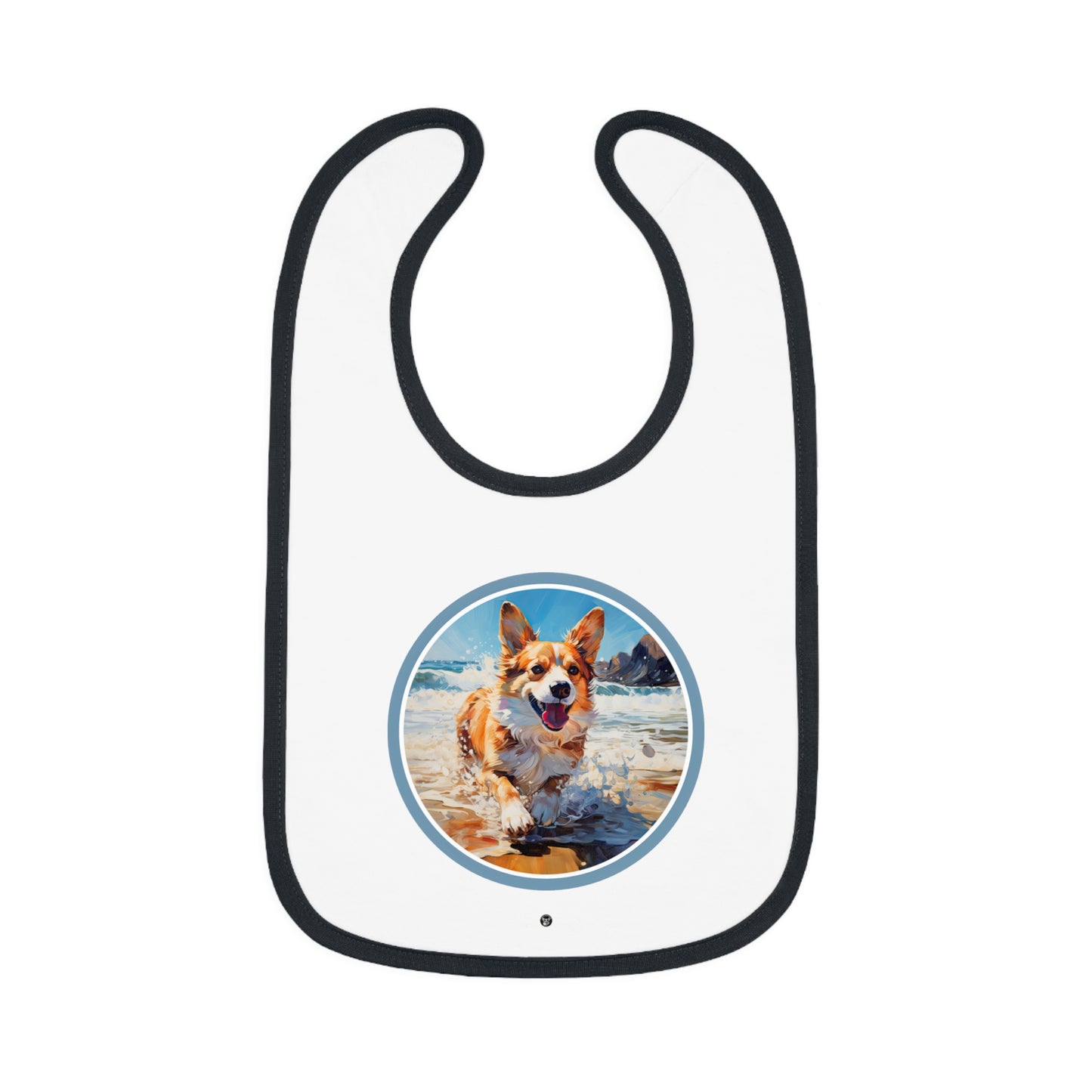 Coastal Corgi - Baby Bib