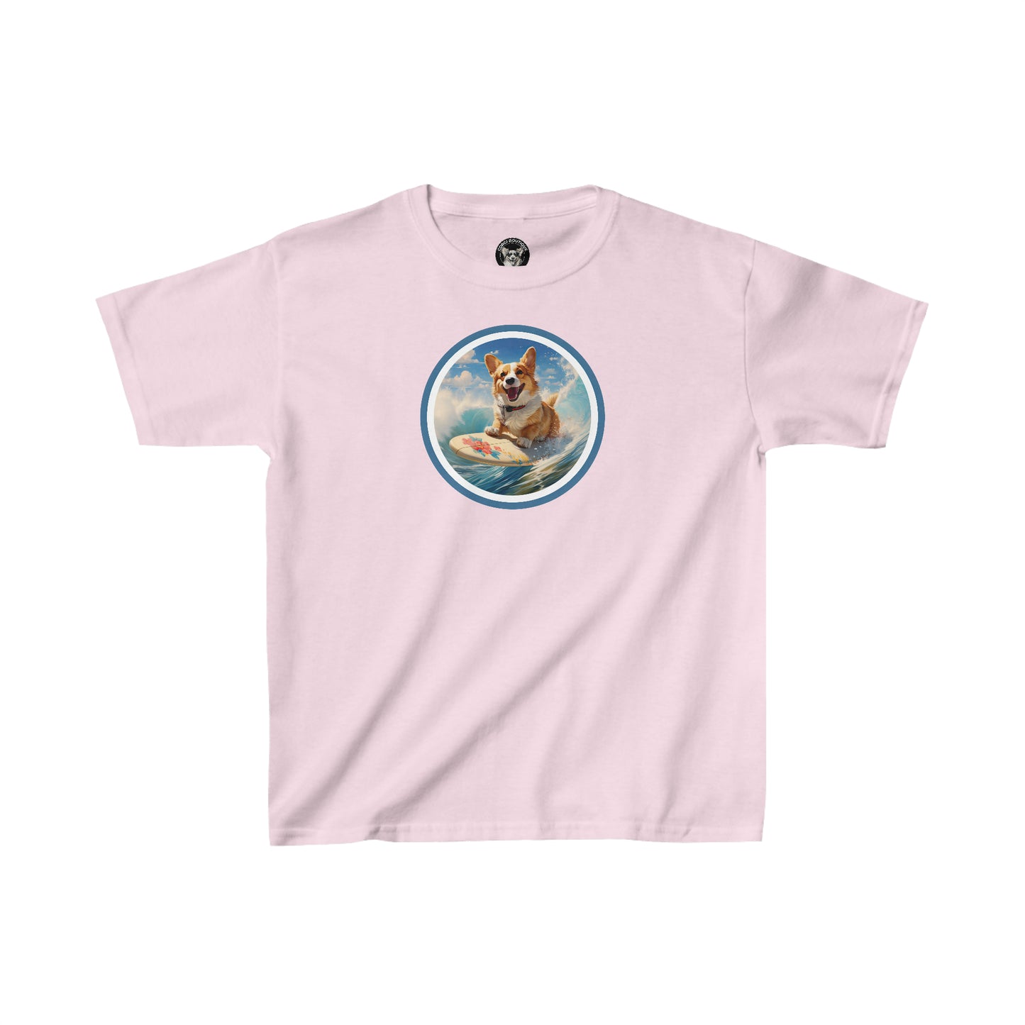 Cowabunga Corgi - Kids Heavy Cotton Tee